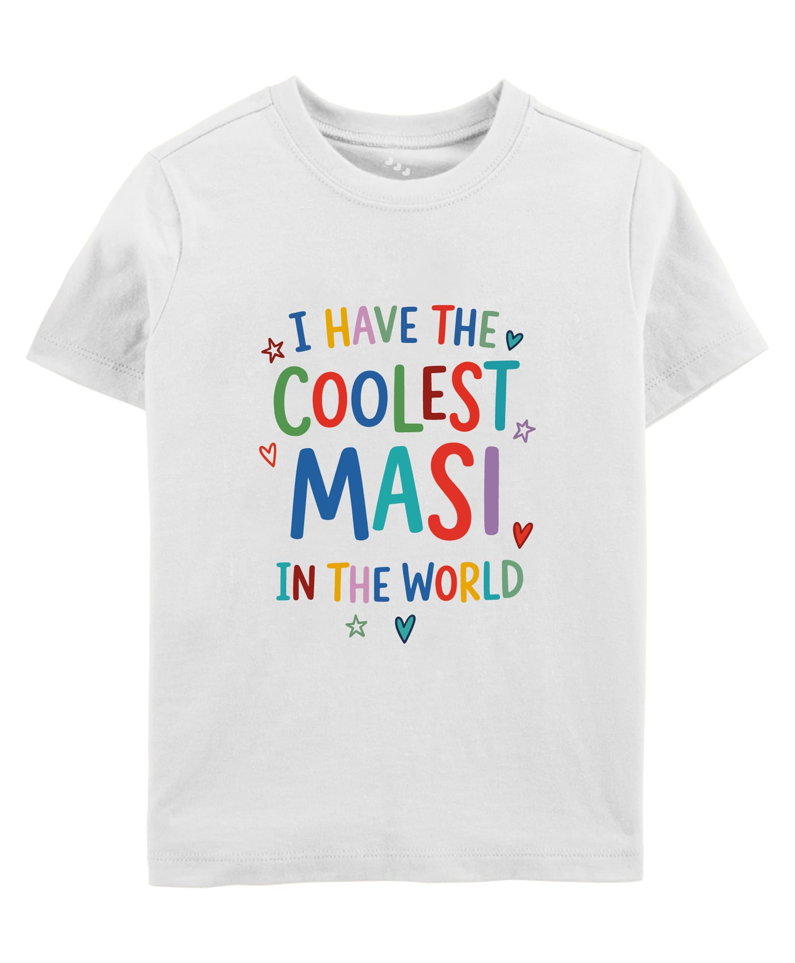 Zeezeezoo Cotton Knit Family Theme Half Sleeves I Have The Coolest Masi In The World Text Printed Tee - White-picture-18