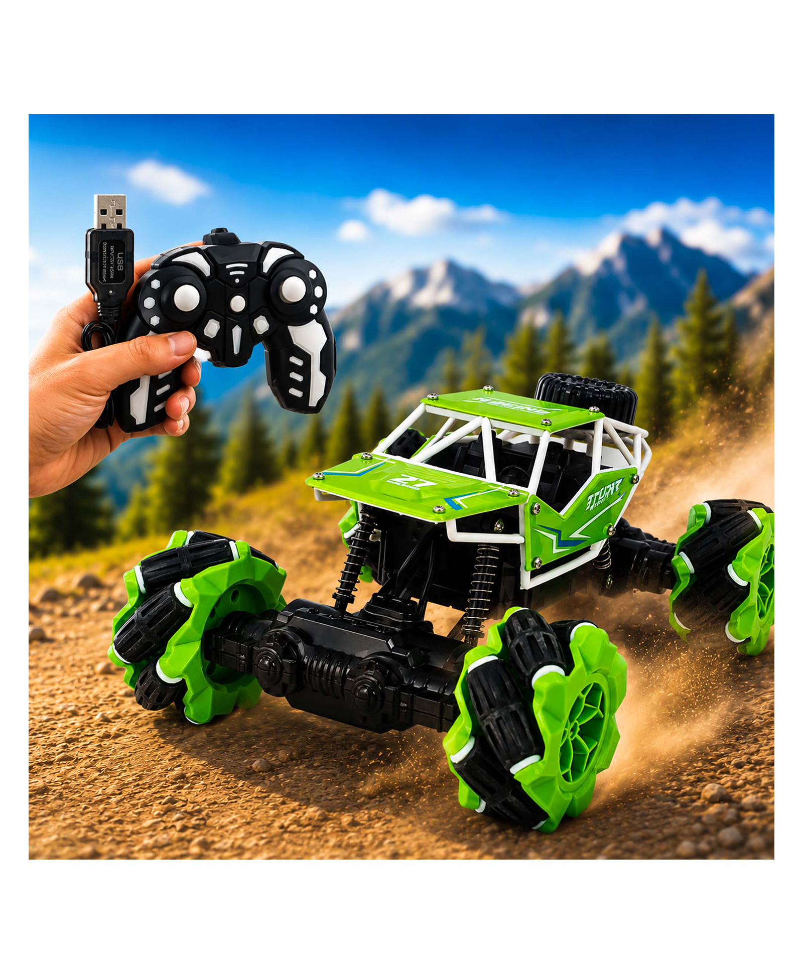 NHR Rock Drift Car for Kids - High Speed Racing & Drifting Toy Car, Durable Free Rolling Sports Vehicle for Indoor & Outdoor Play, Birthday Gift for Boys & Girls-image-23