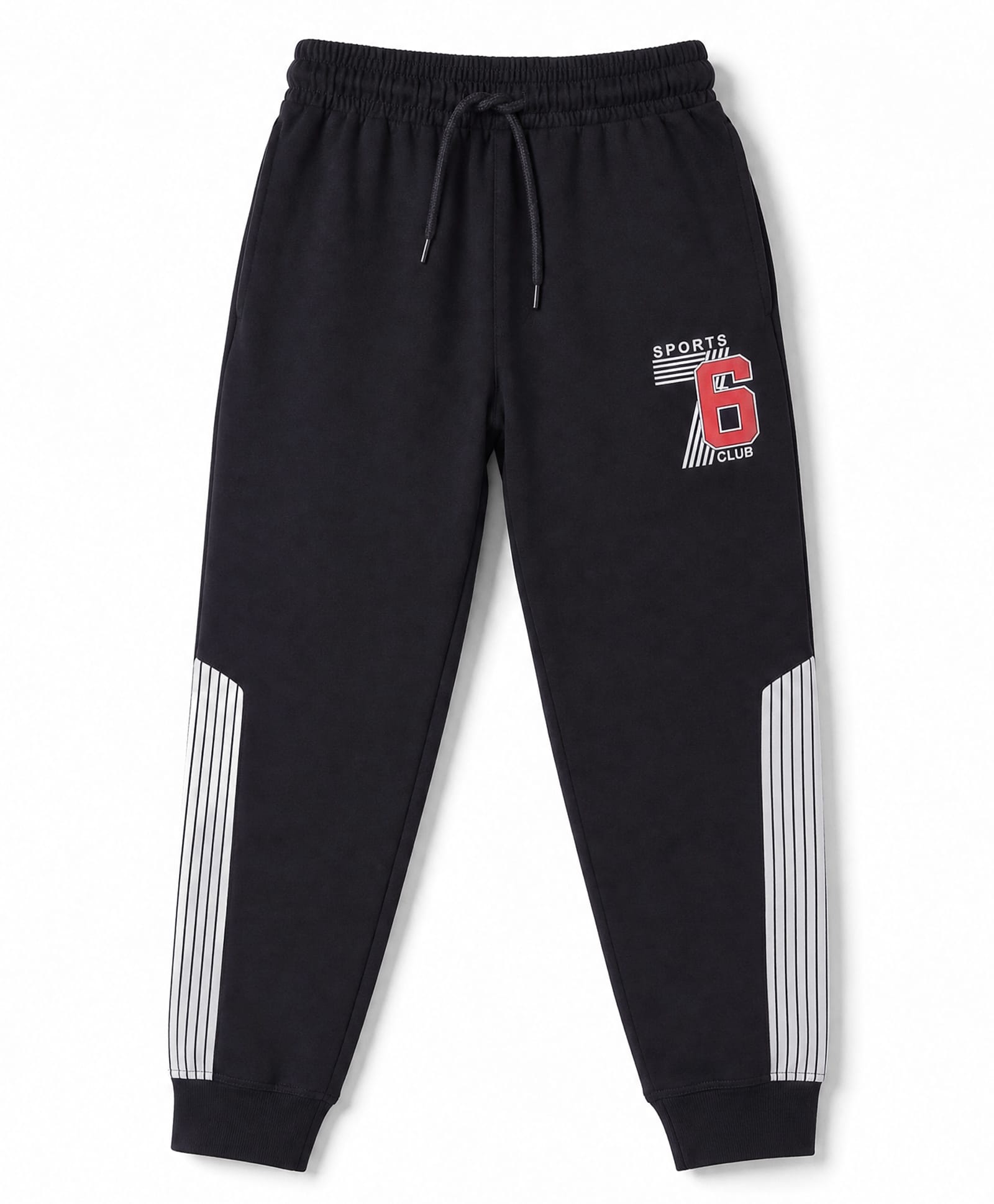 Taeko Single Jersey Knit Full Length Lounge Pants With Text Print - Black-picture-18