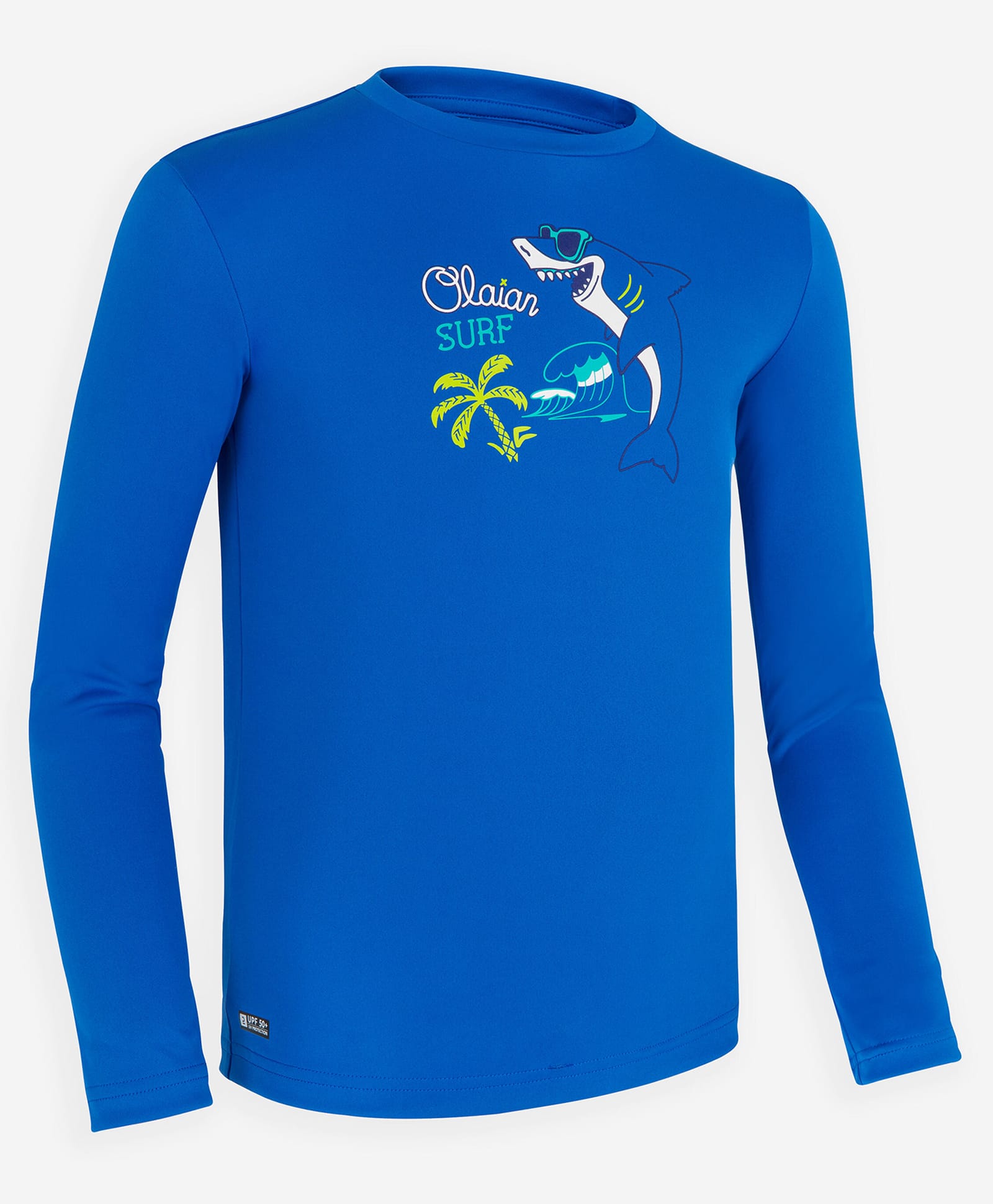 DECATHLON Knit Full Sleeves Shark Printed Tee - Blue-picture-10