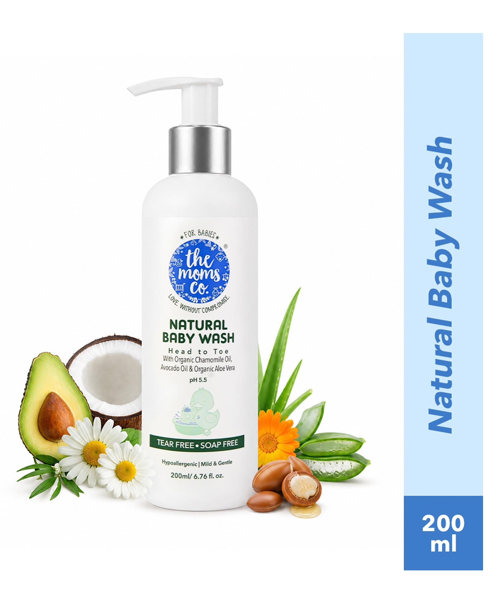 the moms co. The Moms Co - Natural Baby Wash - 200 ml-picture-25