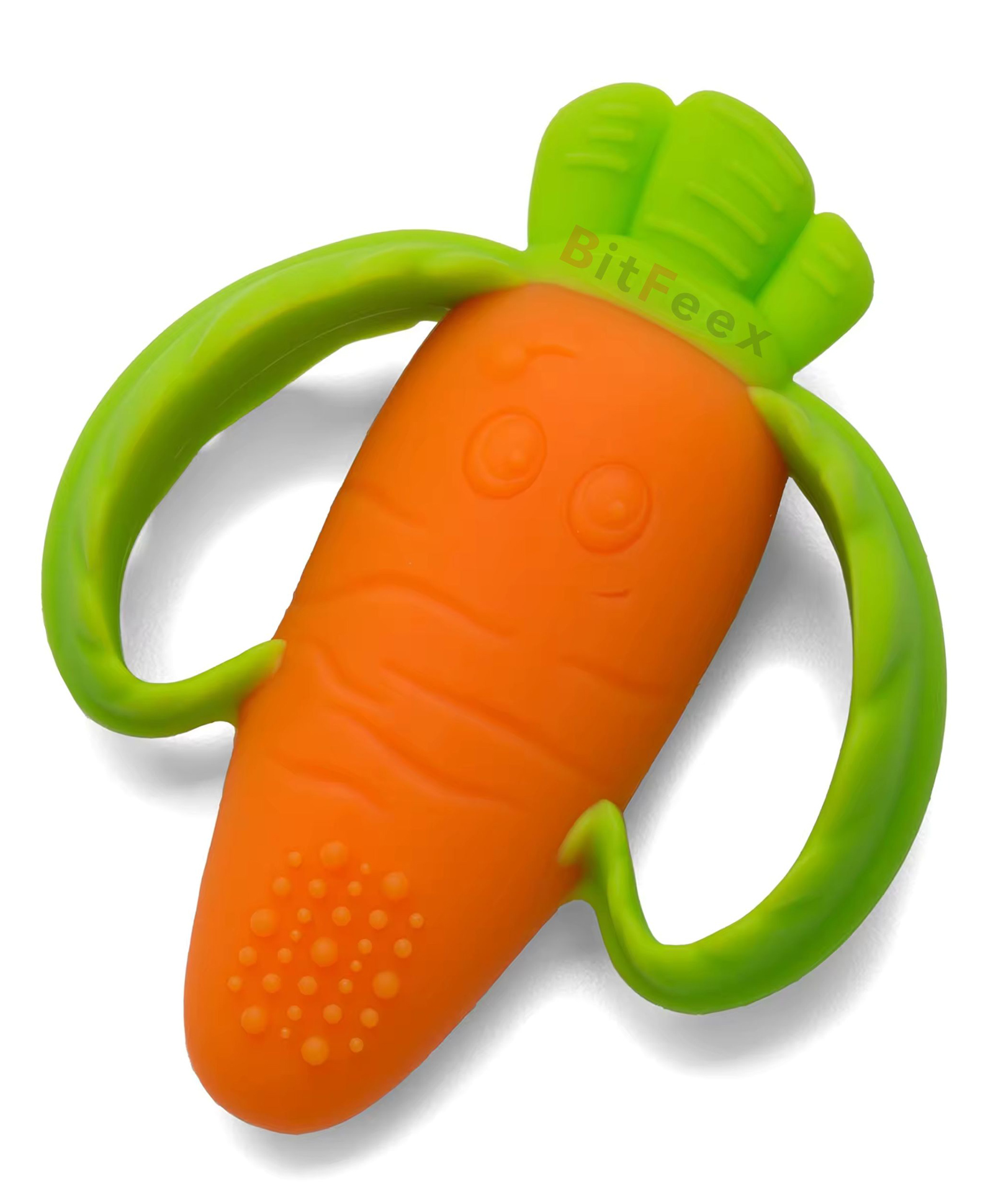BitFeex Silicone carrot teether BPA Free Teether Pack of 1 - Multicolour-picture-19