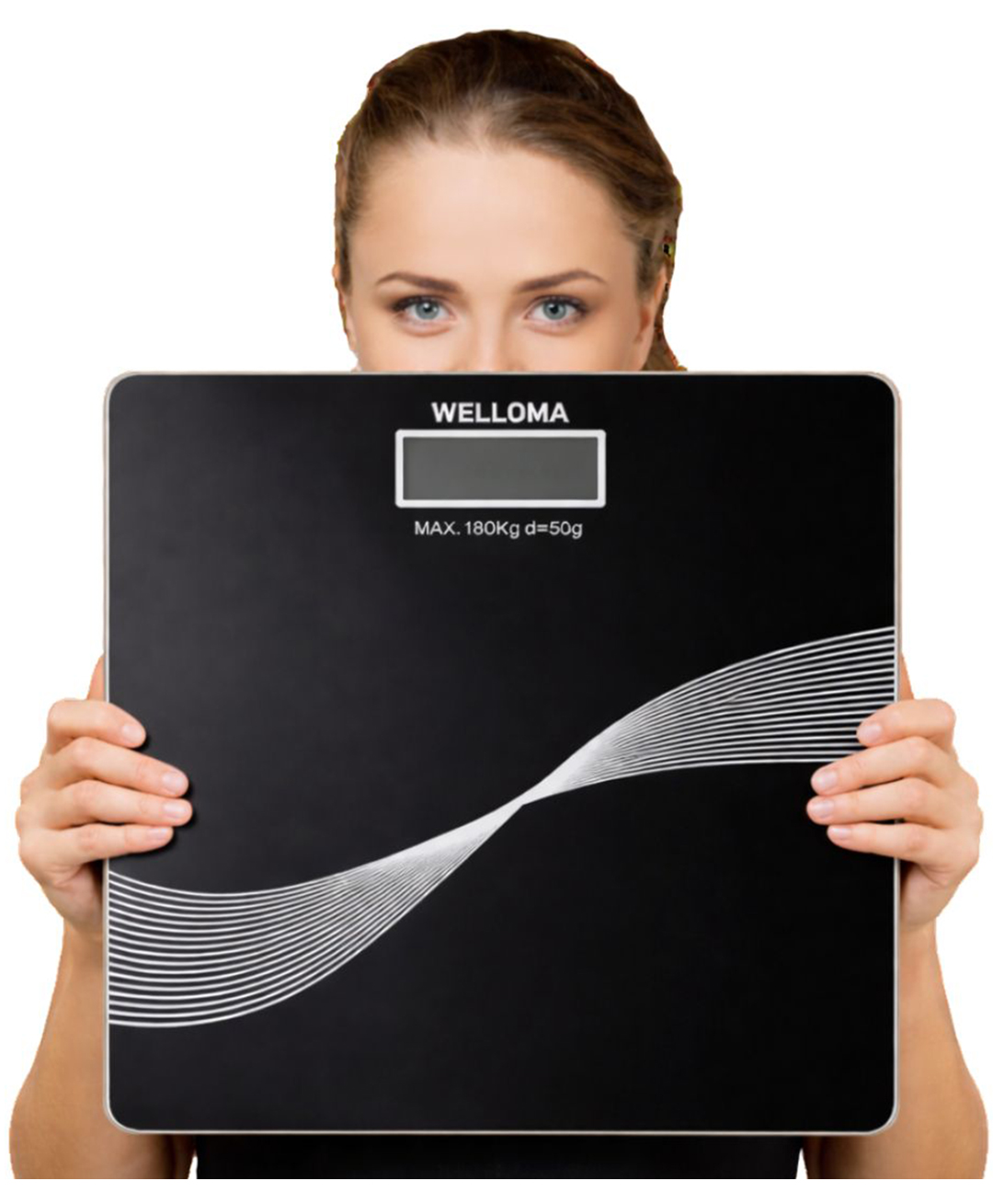 WELLOMA Digital Personal Weight Scale for Human Body with LCD Display, Thick Tempered Glass, High Precision Sensors, Step-On Technology & 180 Kg Capacity Bathroom Weighing Machine-picture-25