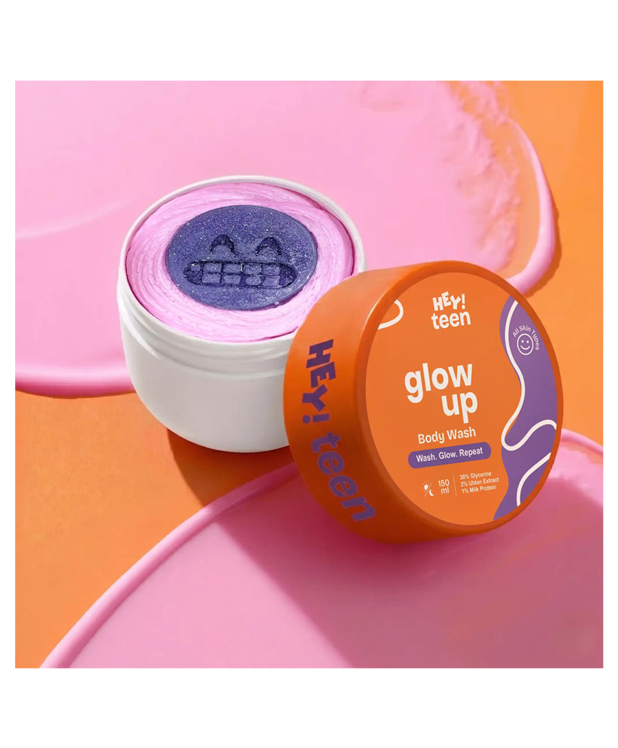 Hey Teen Glow Up Wash For Kids & Teens 150 Ml - White-picture-10