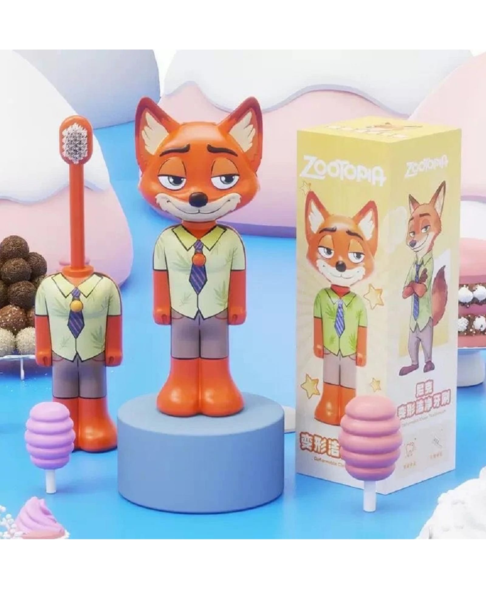 Ortis Zootopiaa Kids Toothbrush for Toddlers & Babies - Orange-image-7