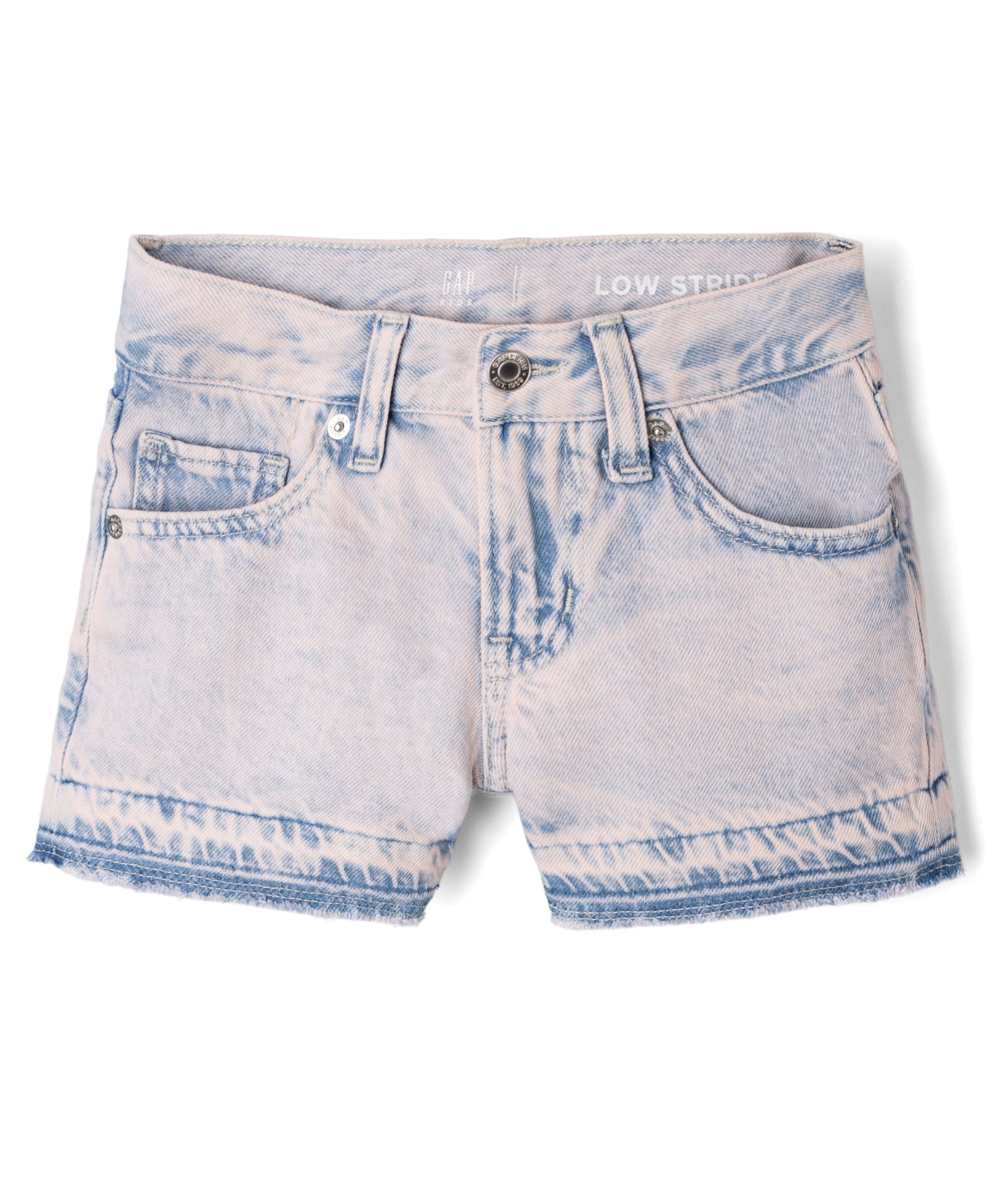 GAP Denim Solid Regular Fit Mid Rise Shorts in Pink-picture-12