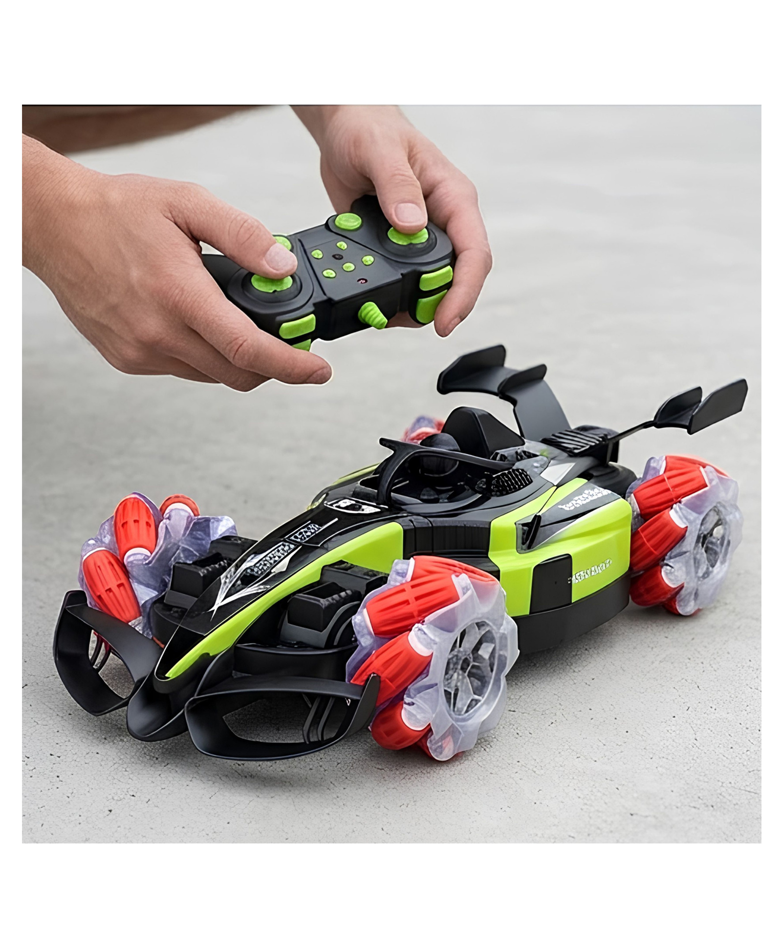 YAMAMA Spray Drifter 2.4GHz Formula RC Stunt Car with Mecanum Wheels & LED Lights for Kids, Fun Entertainment Kids Stunt Car Toys, Best Gifts for Boys And Girls - Color May Vary-picture-13