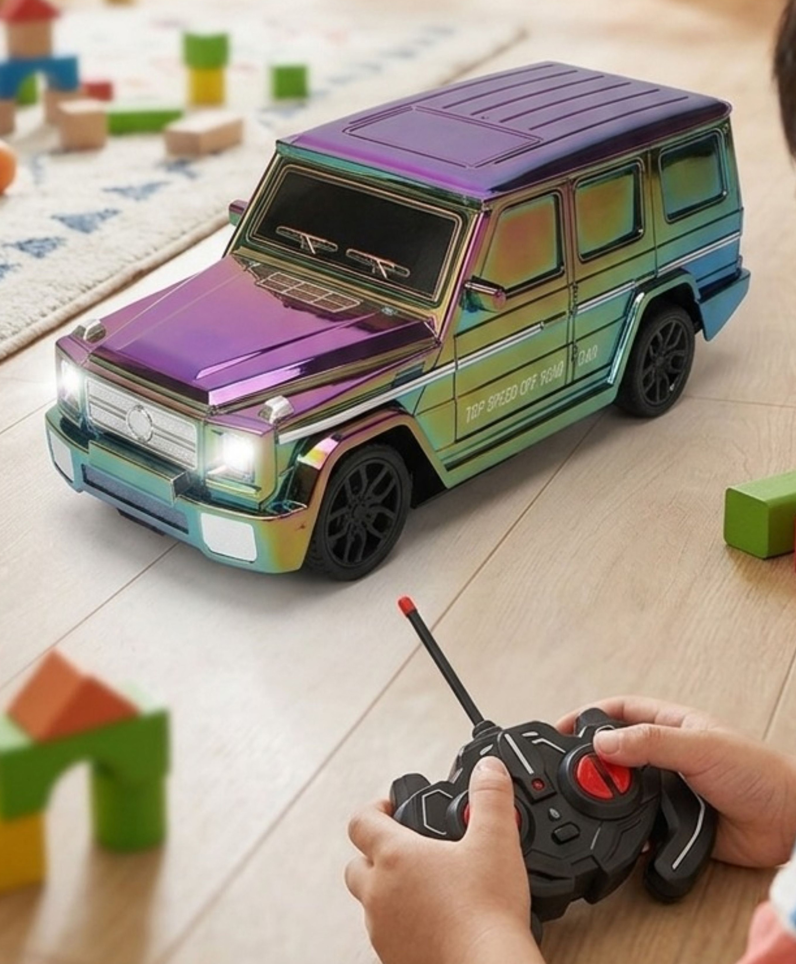 YAMAMA G-Wagon 1:16 Electroplated Remote Control SUV Car Toy with Rainbow Mirror Finish & LED Lights And Sound for Kids, Fun Entertainment Kids Car Toys, Best Gifts for Boys And Girls - Multicolor-image-21