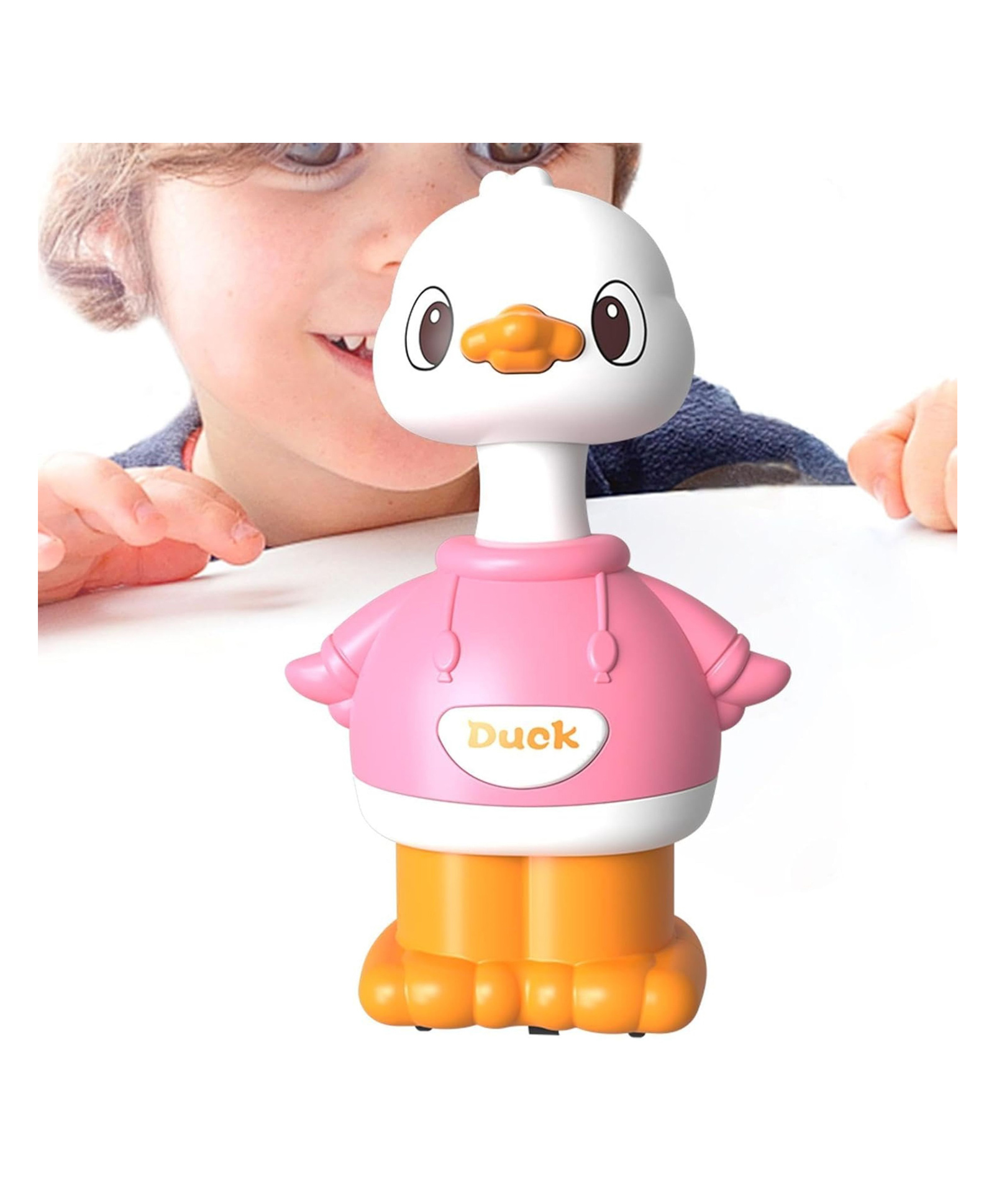 YAMAMA Cute Duck Tumbler Friction Powered Push & Go Toy Vehicle for Kids, Adorable Wobbling Roly-Poly Bird Toy with Moving Head Toys for Kids - Pack of 1 - Color And Design May Vary-picture-12