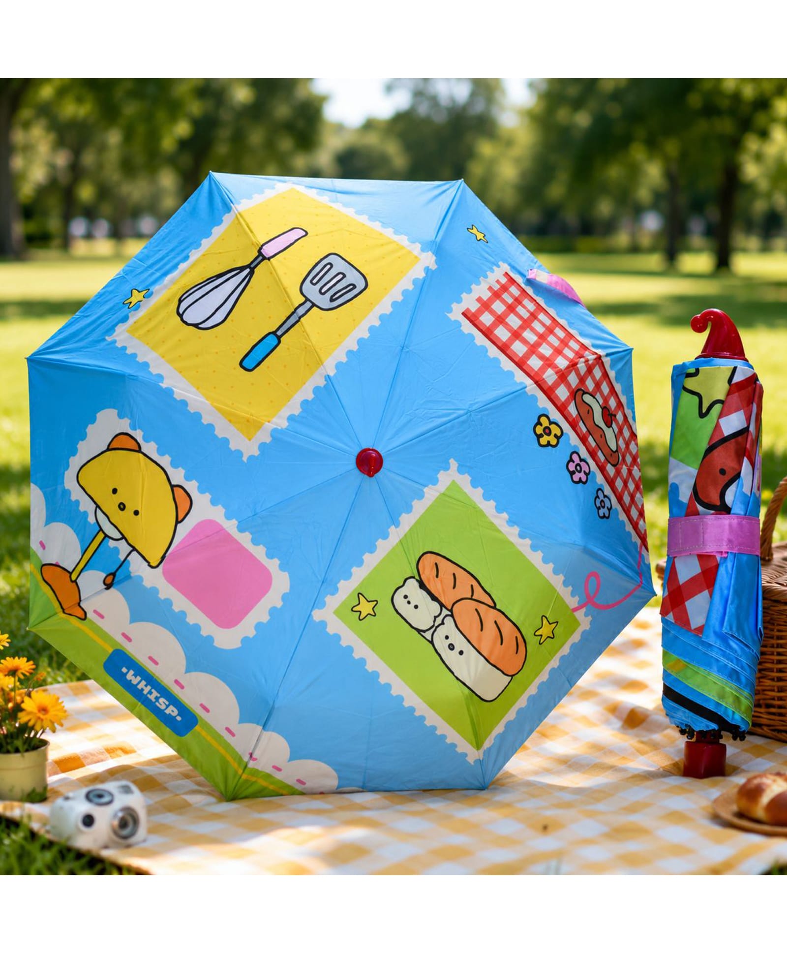 CHAATEWALA Food Printed Umbrella - Blue-picture-20