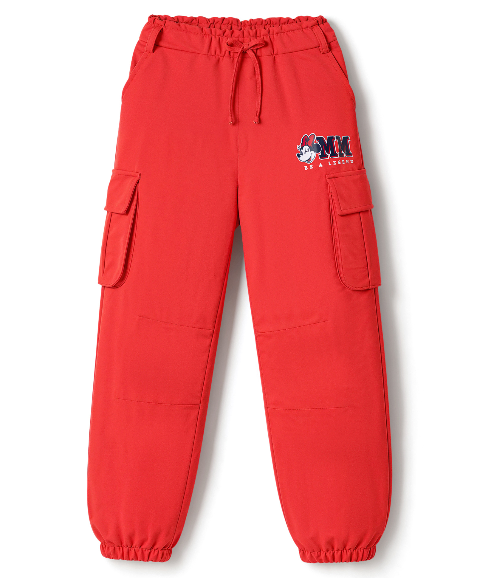 Honeyhap Disney Terry Knit Track Pants With Minnie Mouse Graphic - Red-picture-21
