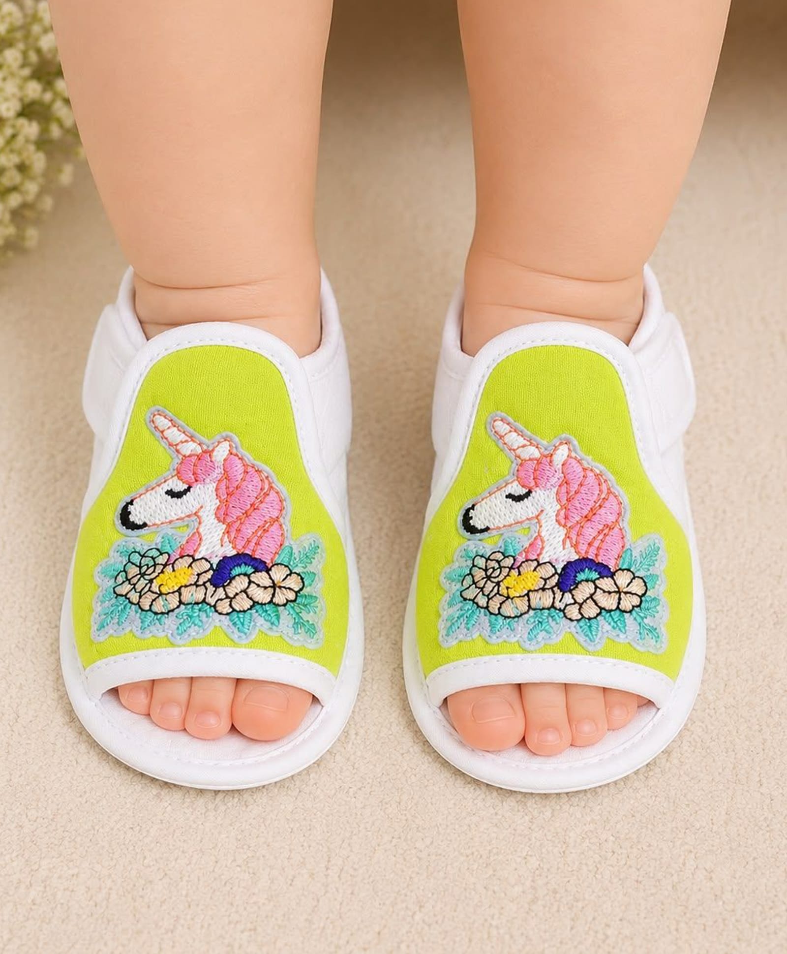 Daizy Unicorn Booties - Green-picture-22