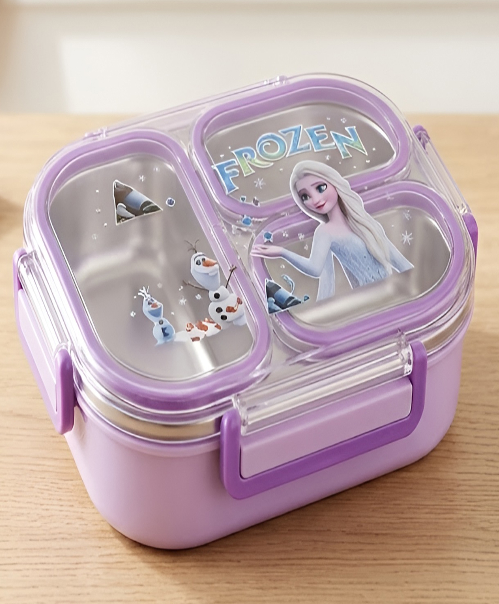 SCHOOLISH Cartoon Theme Insulated Lunch Box with 3 Compartments, Stainless Steel Interior & Embossed Printed Lid | Leak-Proof Design | 900ML - PACK OF 1 - COLOR MAY VARY-image-34