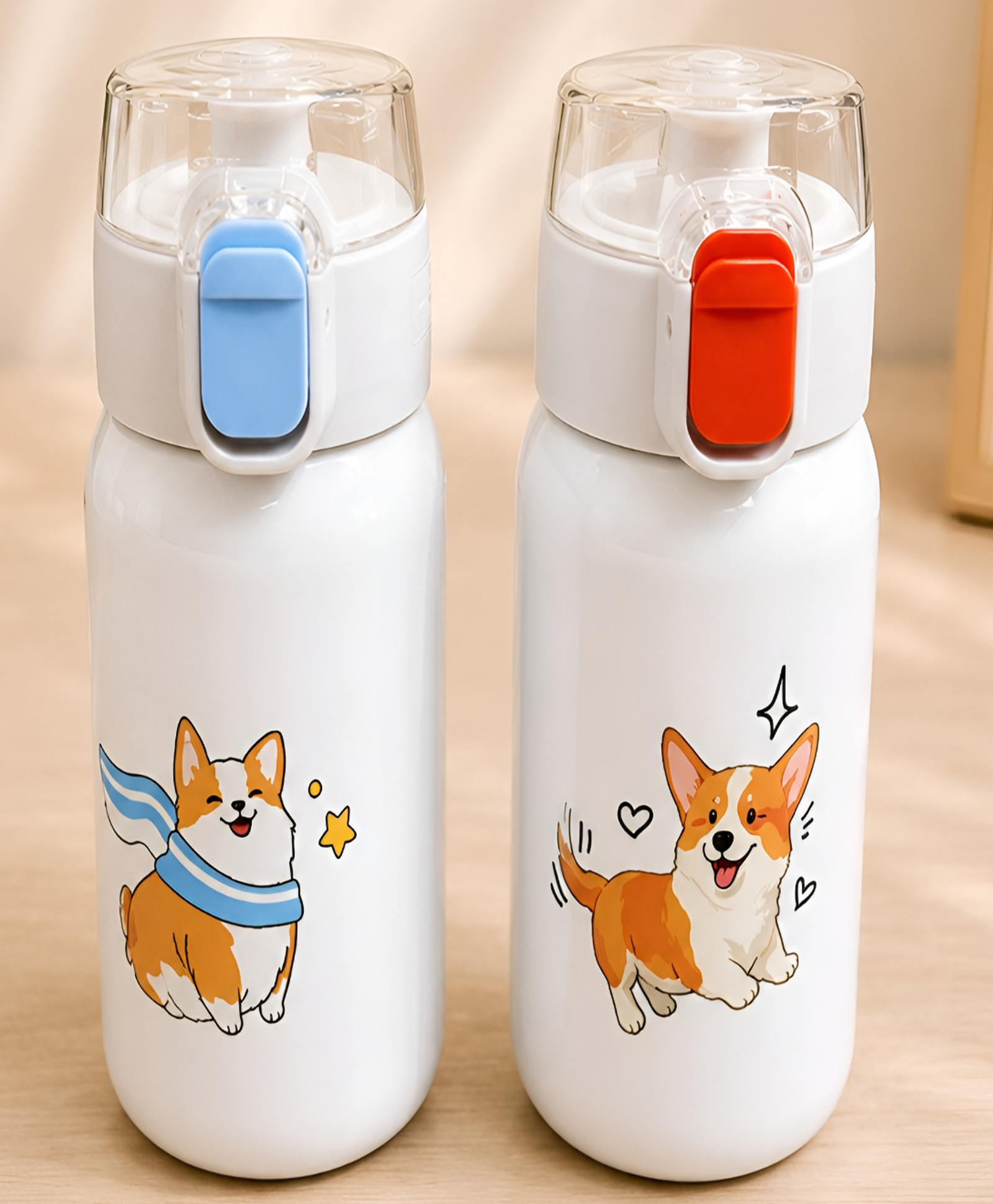 SCHOOLISH 290ml Capacity Stainless Steel Vacuum Insulated Cup Cartoon Portable Couple Straw Cup - PACK OF 1 - COLOR MAY VARY-picture-18