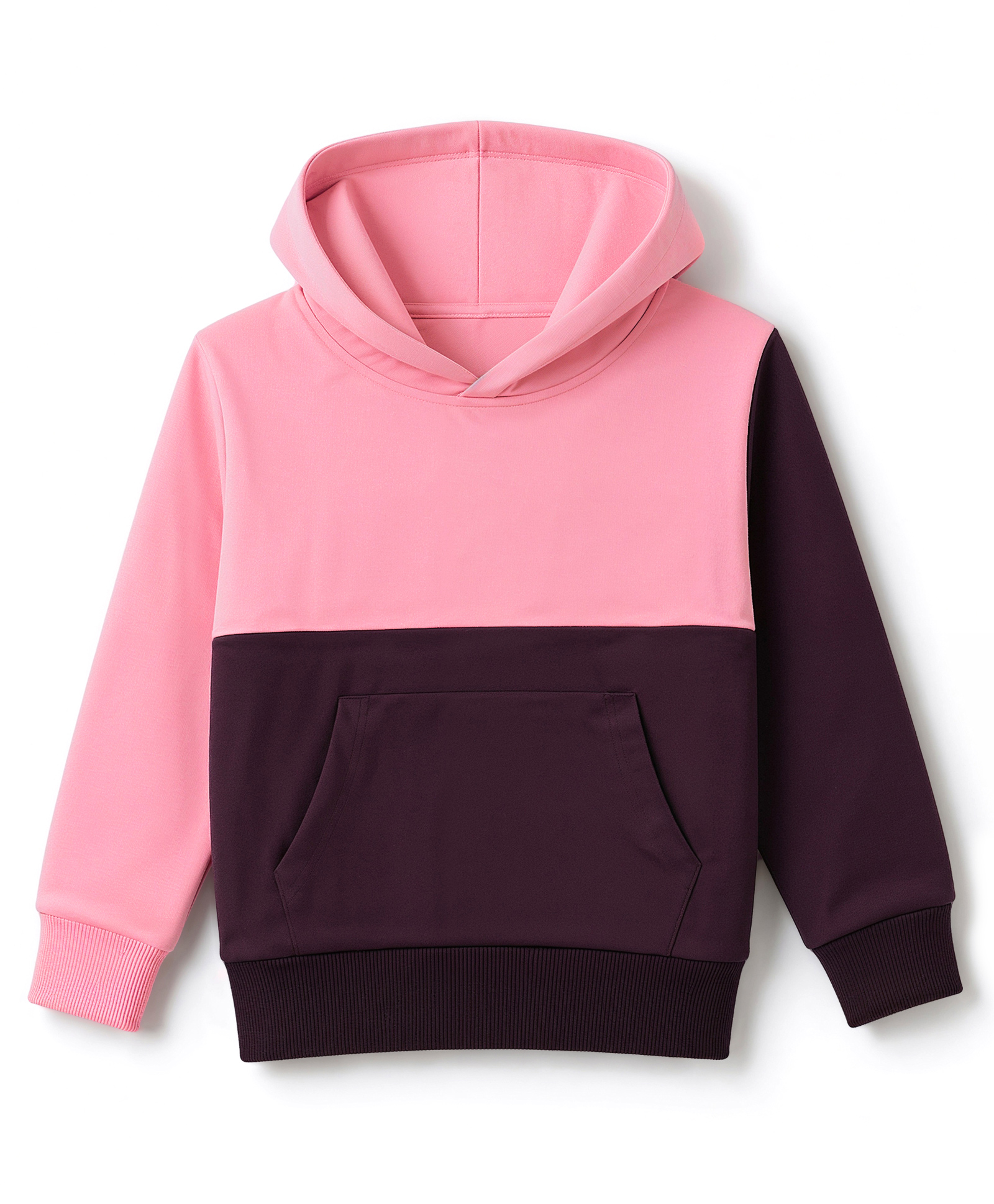 Bumzee Cotton Knit Hooded Sweatshirt with Full Sleeves and Stay Groovy Text Print - Pink-picture-3