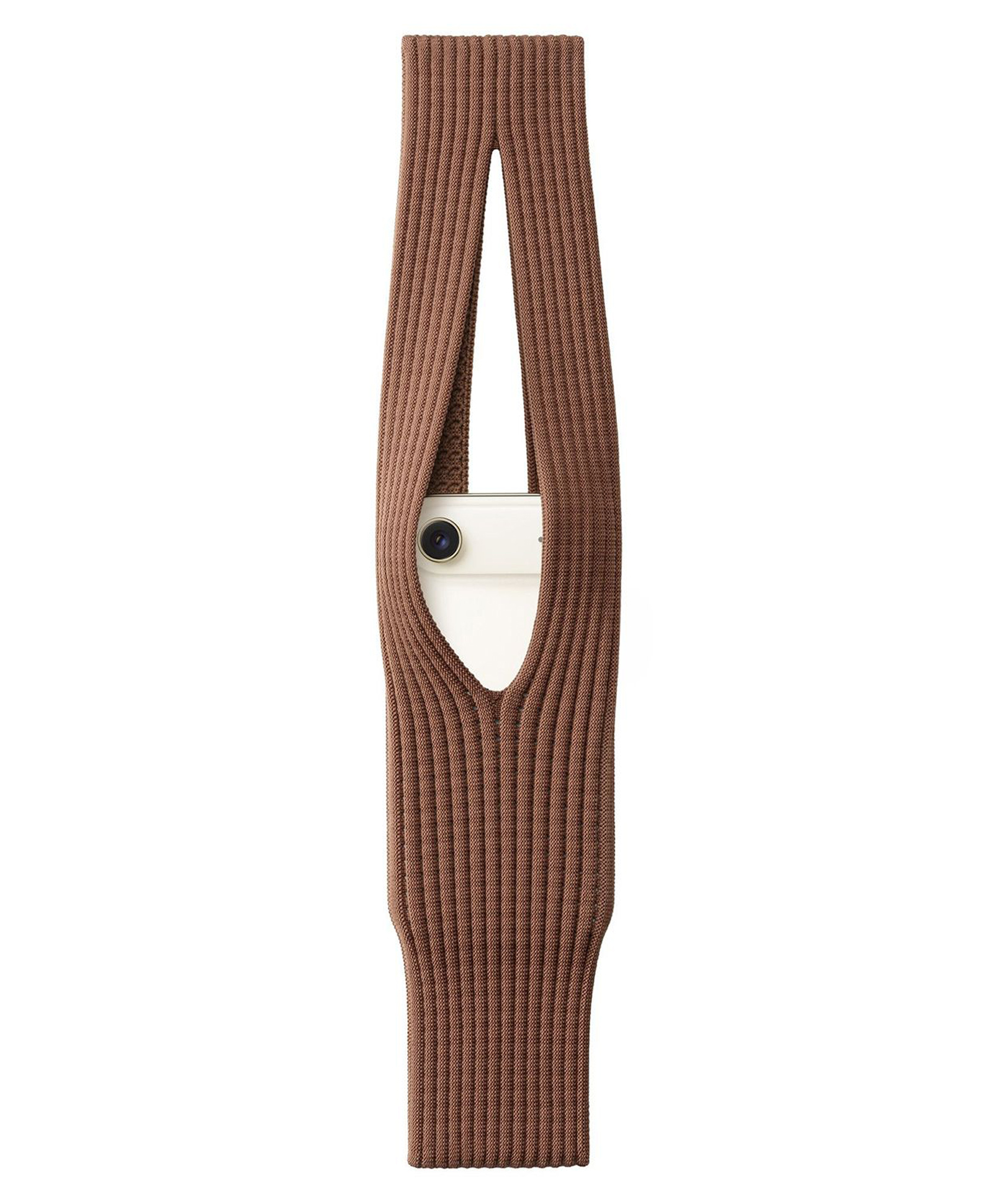 MOMISY 3D Knitted Phone Pocket Pouch with Crossbody Strap (Brown, 40 cm)-image-21
