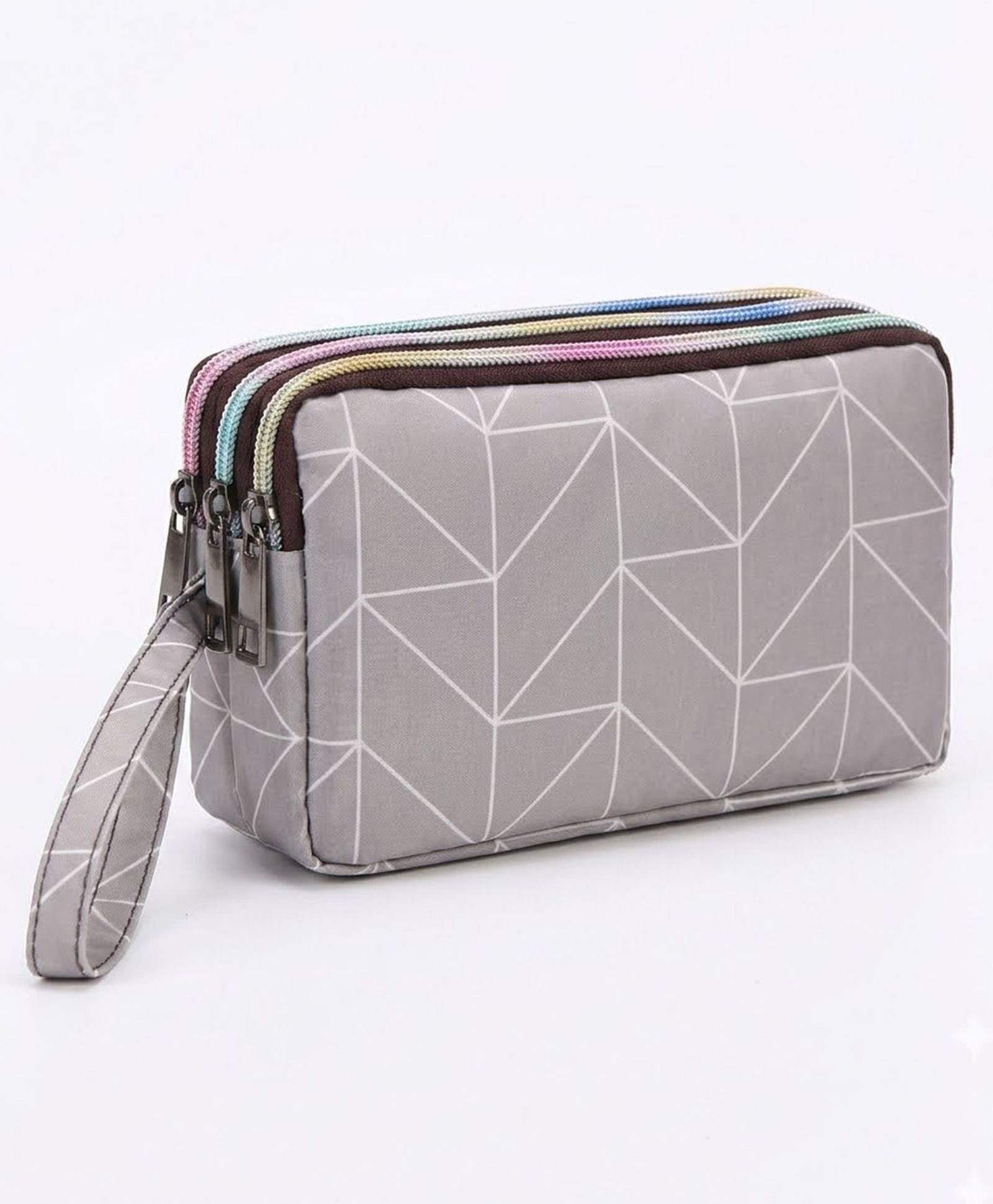 MOMISY Women's Clutch Wallet Zipper Purse for Girls & Ladies (3D Grey)-image-4