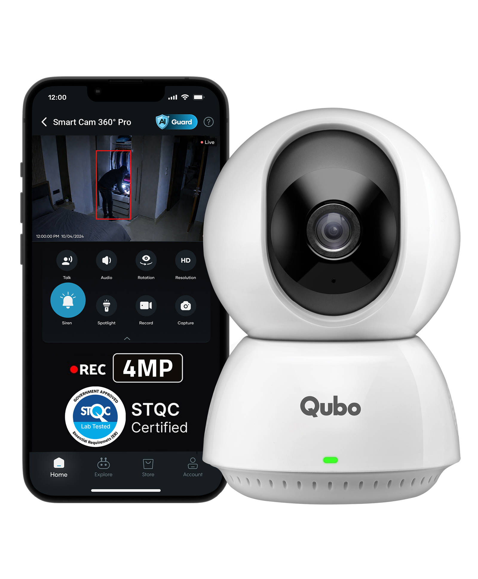 Qubo Car Dashcam Pro 2.7K | Dual Channel | Hero Group | NightPulse Vision | 5MP QHD+ Front Wide 2MP FHD Rear | G-Sensor | 2" LCD | Built-in GPS, Wi-Fi, Mic | App | Up to 1TB Storage-image-36