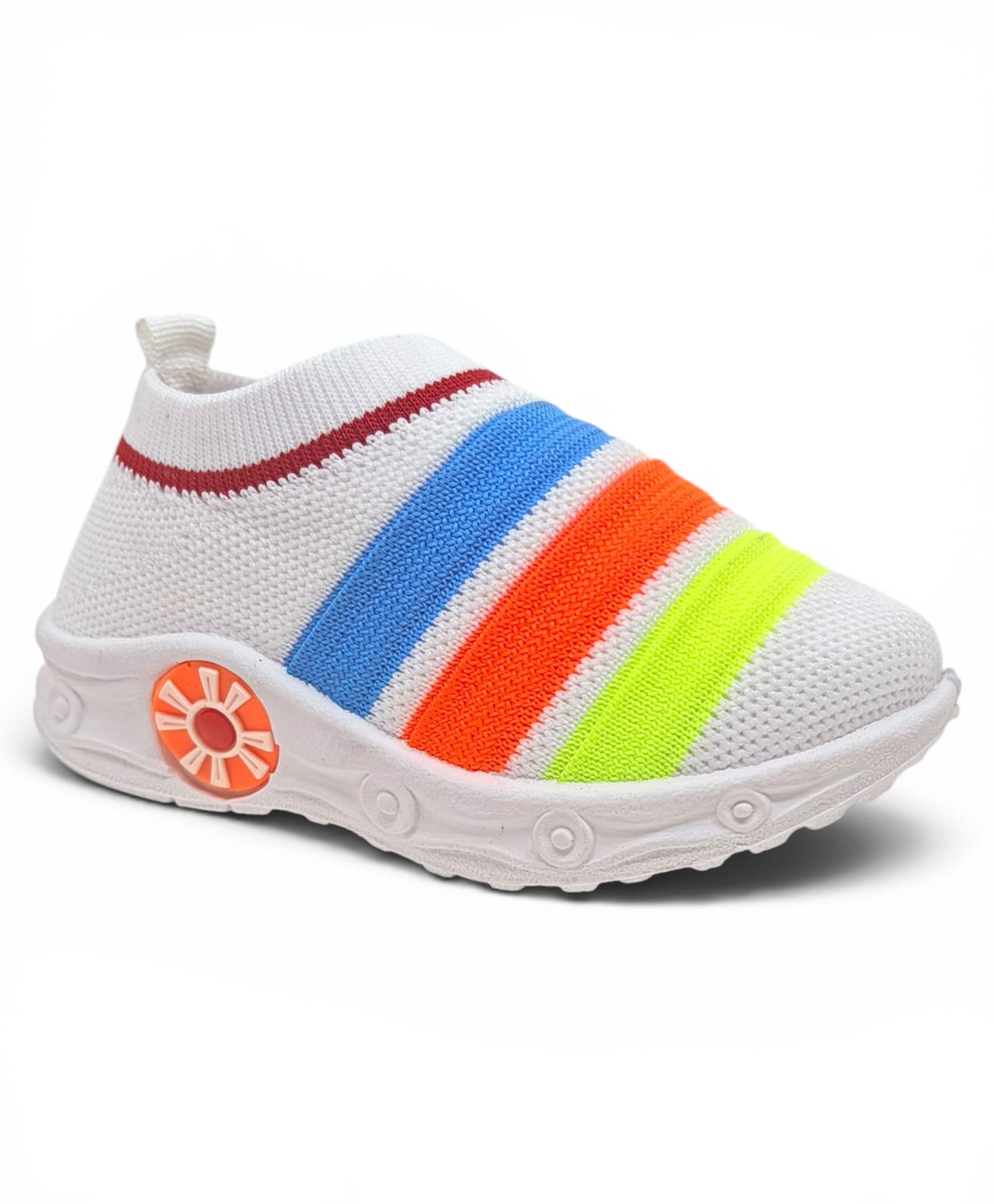 Lil Lollipop Striped Slip On Musical Shoes - White-picture-27