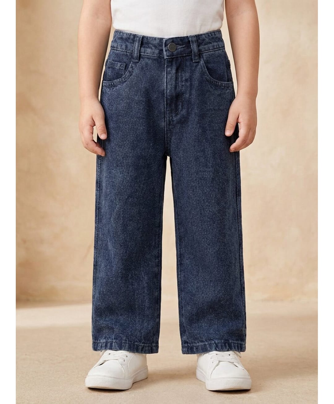 Rikidoos Washed Demin Woven Full Length Jeans - Blue-picture-11