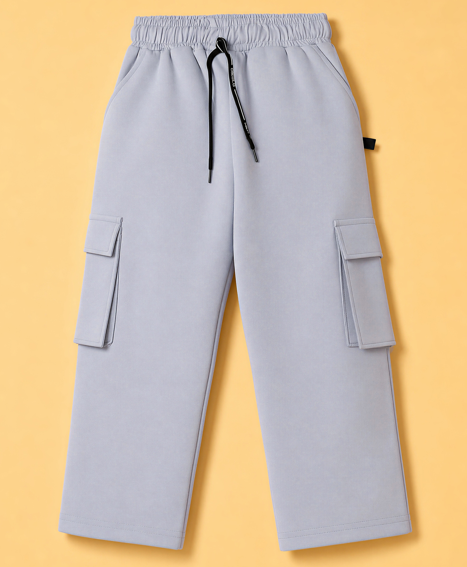 Rikidoos Cotton Woven Full Length Cargo Pants - Grey-picture-25