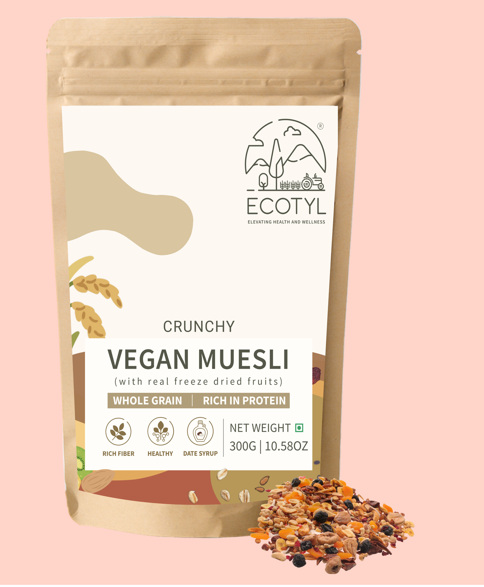 Ecotyl Vegan Muesli | Freeze Dried Fruits | Nuts Mix | 300g-picture-20