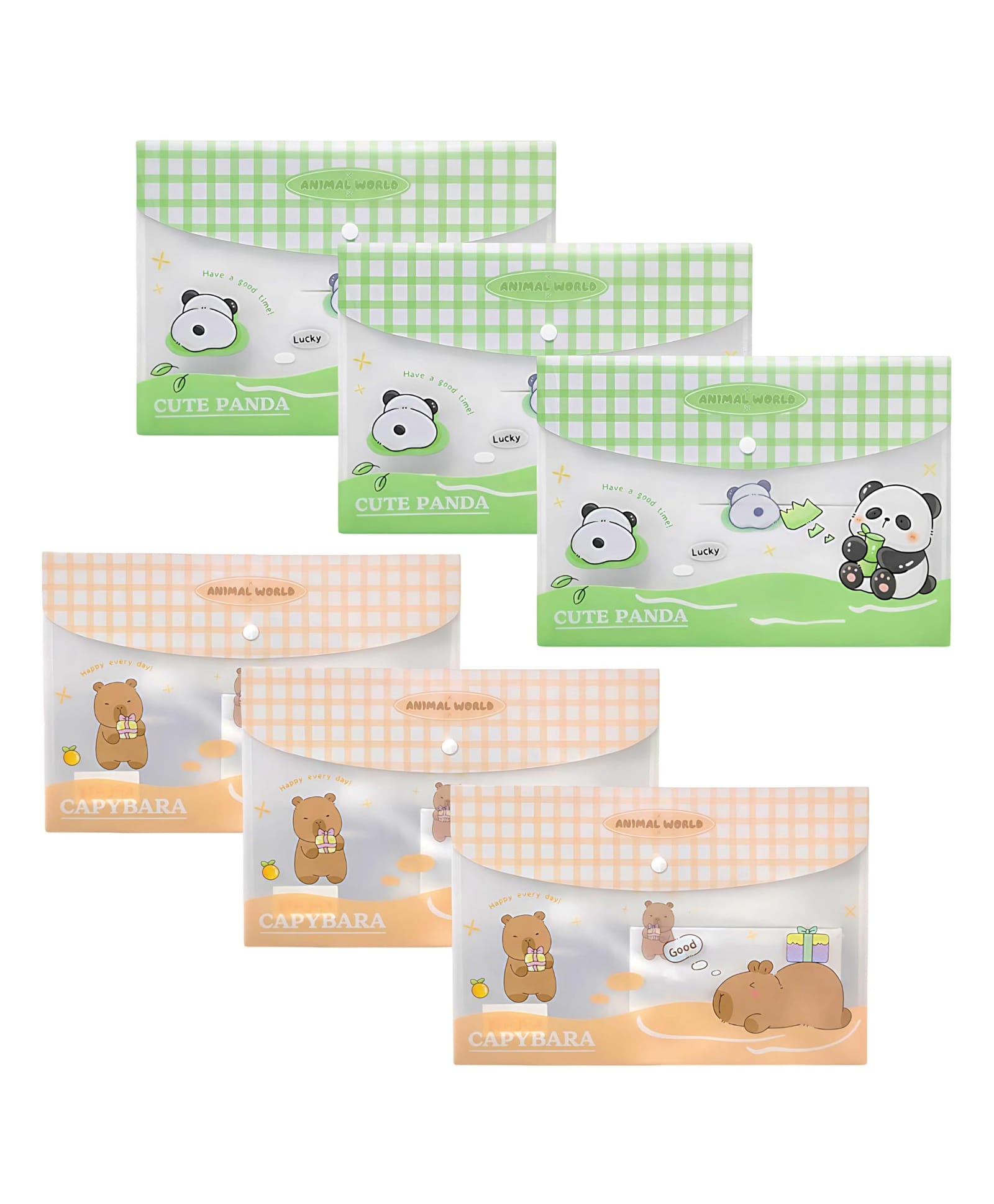 FunBlast Cartoon A4 File Folder with Button Lock for Documents Pack of 6 (Multicolor)-picture-44