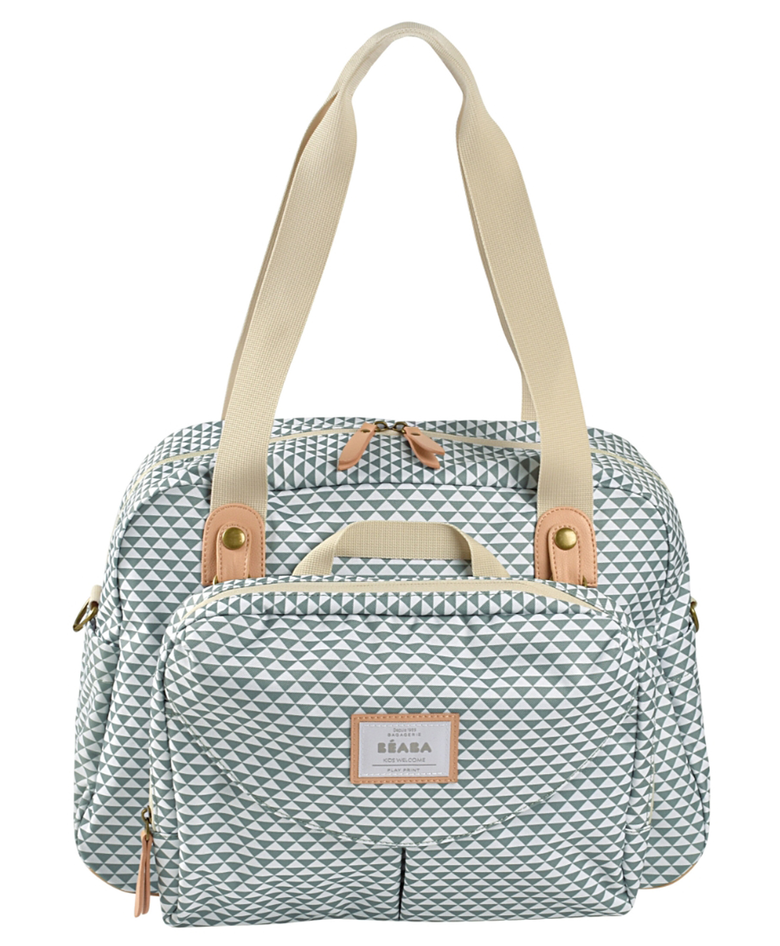 Beaba Geneva II Changing Bag Playprint - Green-picture-8