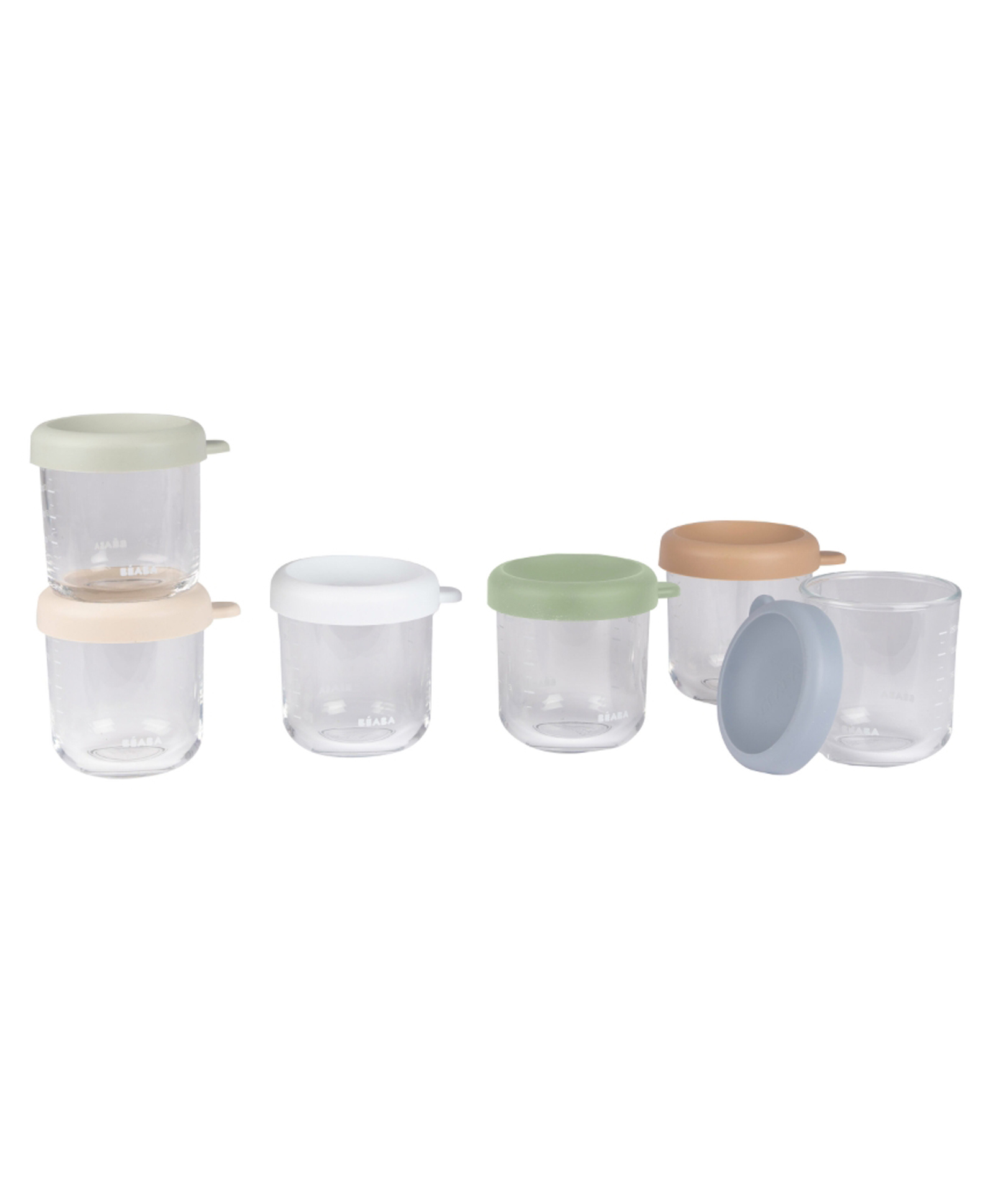 Beaba Set of 6 Glass Conversation Jars -(250ml)-picture-15