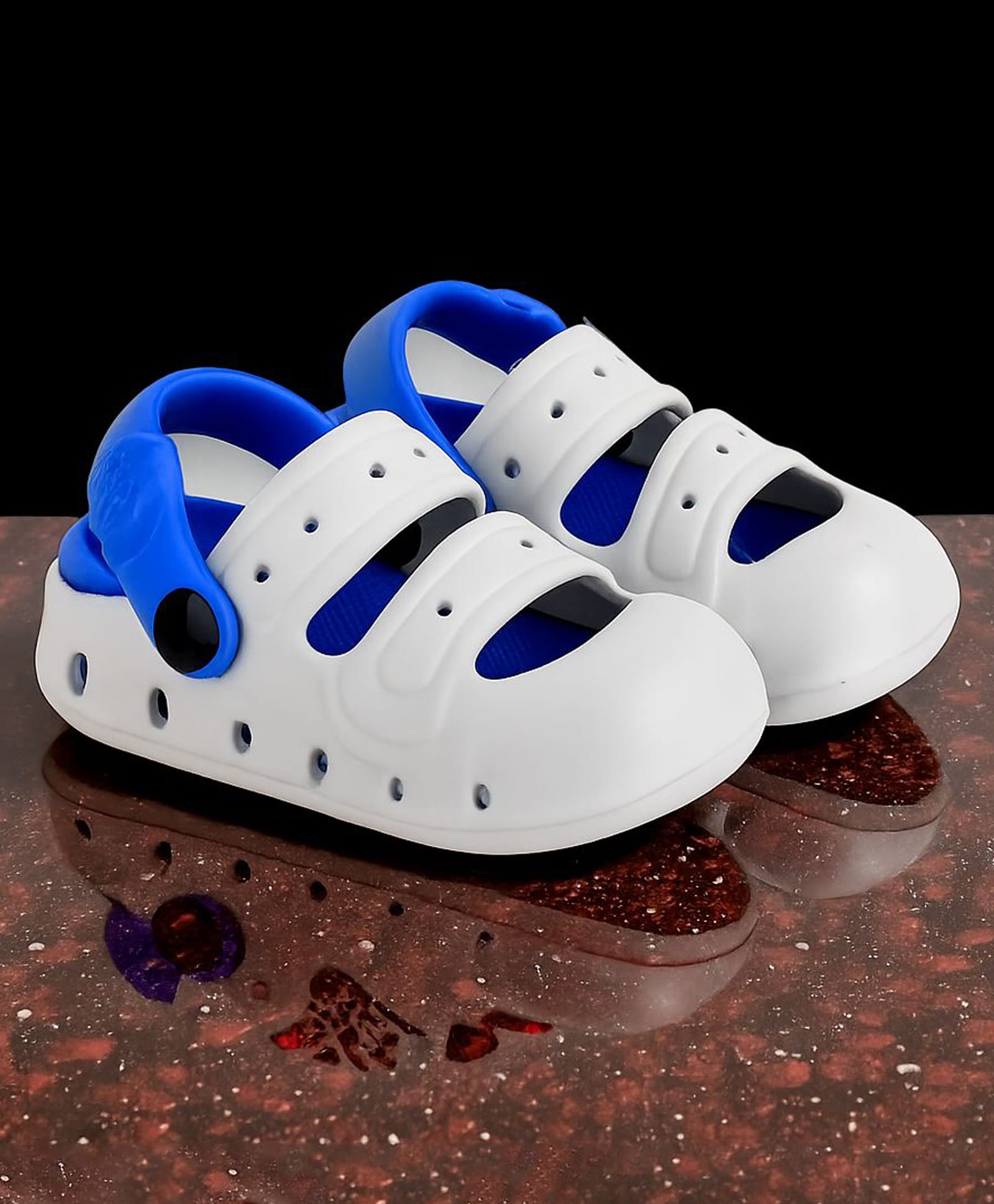 Trump Colour Blocked Sling Back Sandals - Blue-picture-13