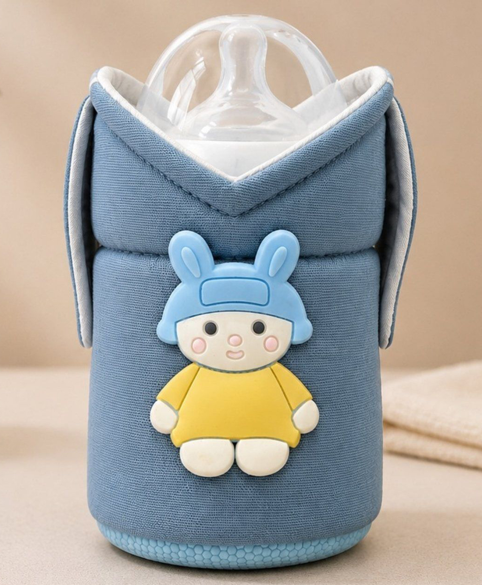 THE LITTLE LOOKERS Baby Bottle Cover Sleeve Water Resistant with Handles Fits Philips Avent Wide Neck 125ml/4oz|Blue-image-22