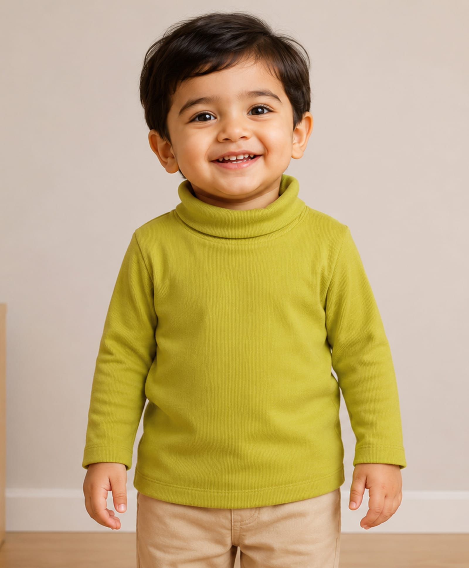 Mi Arcus Cotton Knit Full Sleeves Solid Tee - Green-picture-26