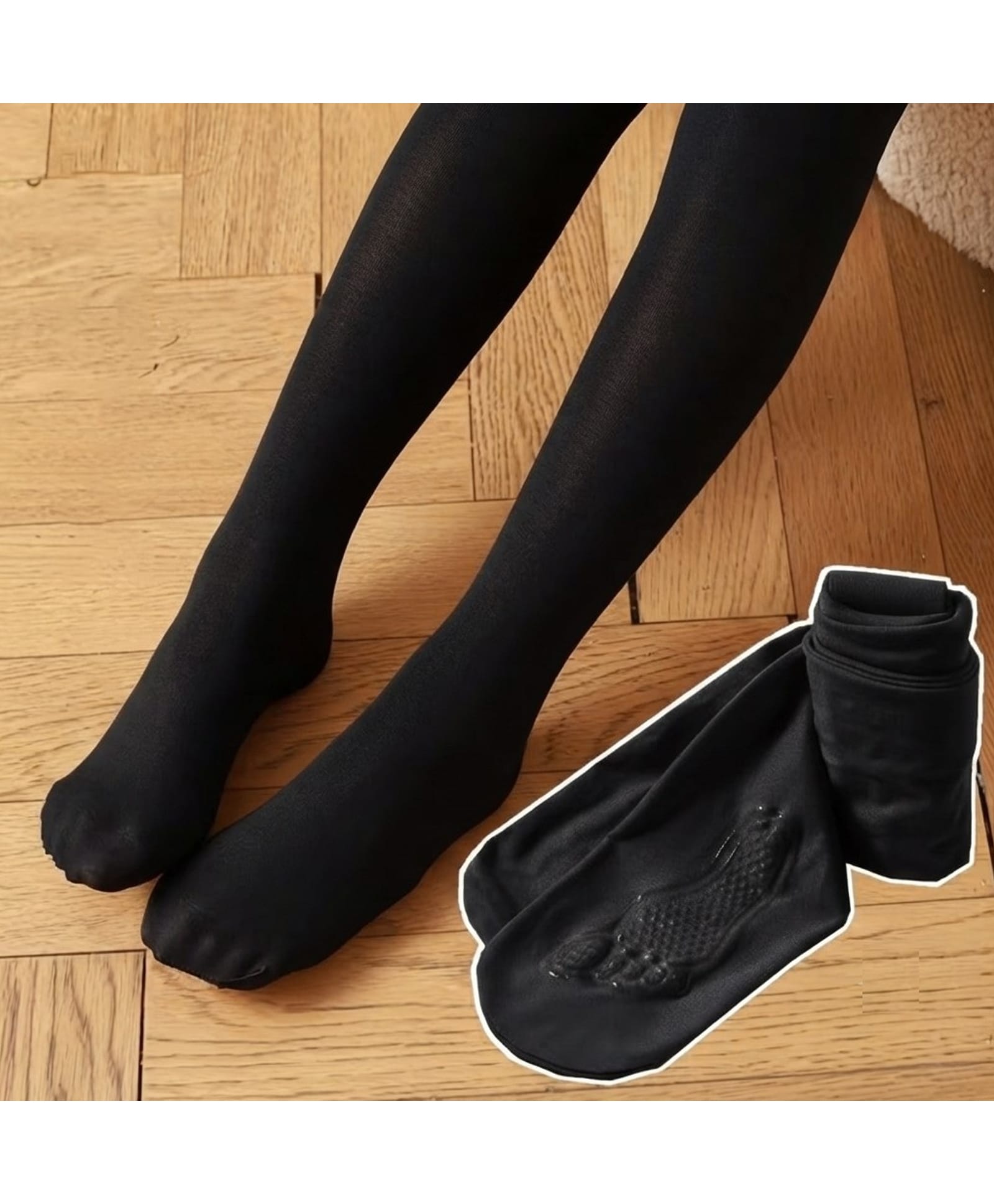Ziory Solid Stockings - Black-image-18