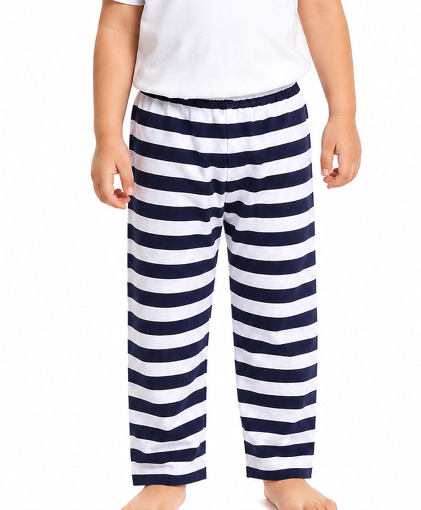 Nite Flite Cotton Knit Striped Pajama - Blue & Grey-picture-10