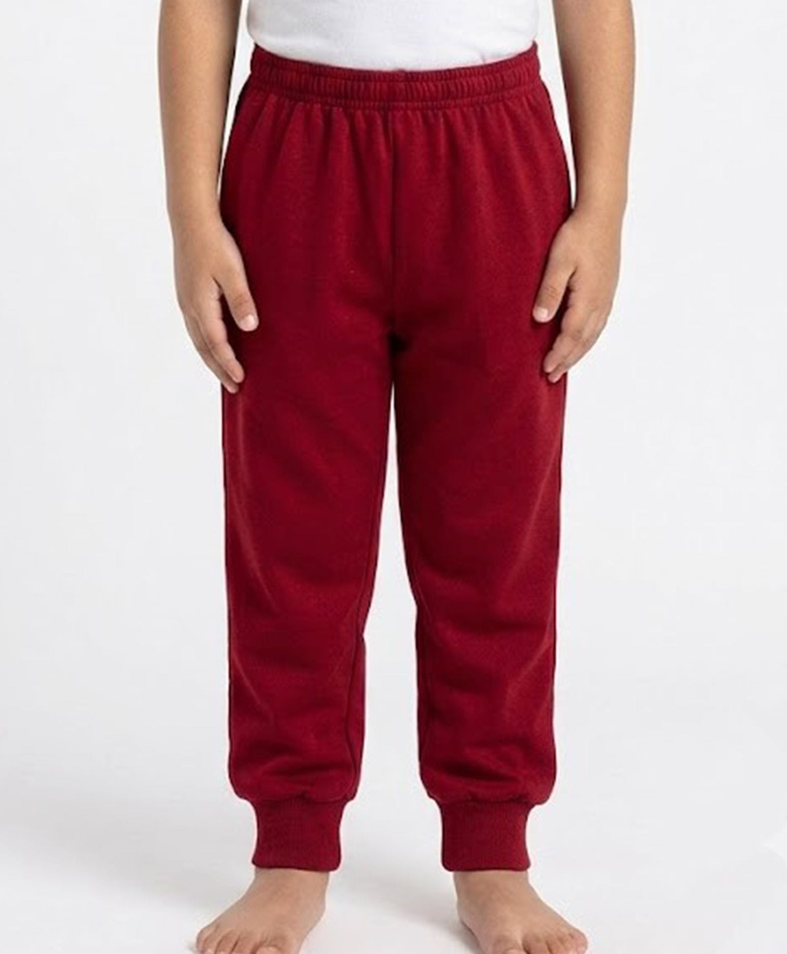 Nite Flite Cotton Knit Solid Joggers - Red-image-40