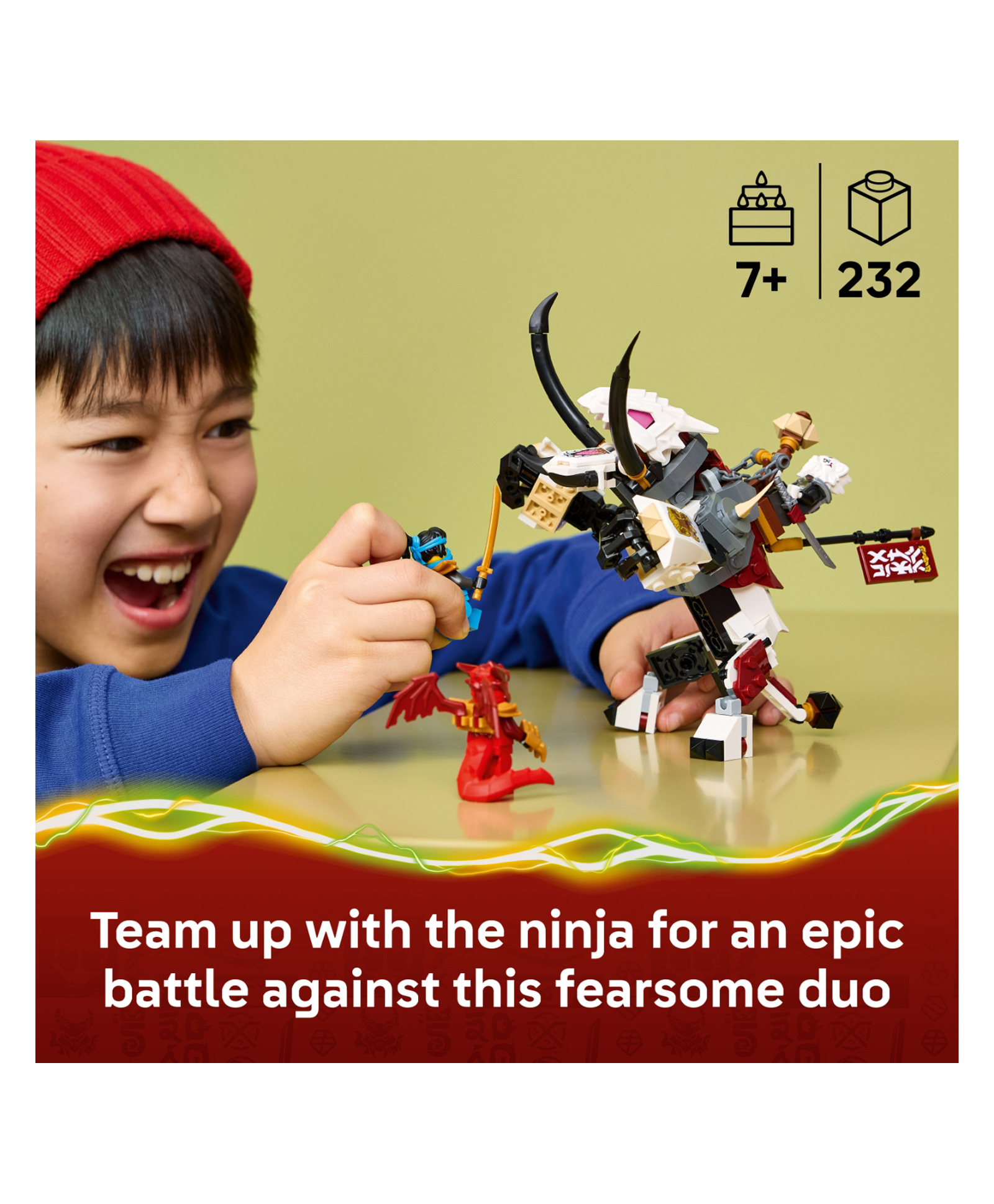LEGO NINJAGO Zilvar and Grimtak the Dragon Beast 232 pieces-71863