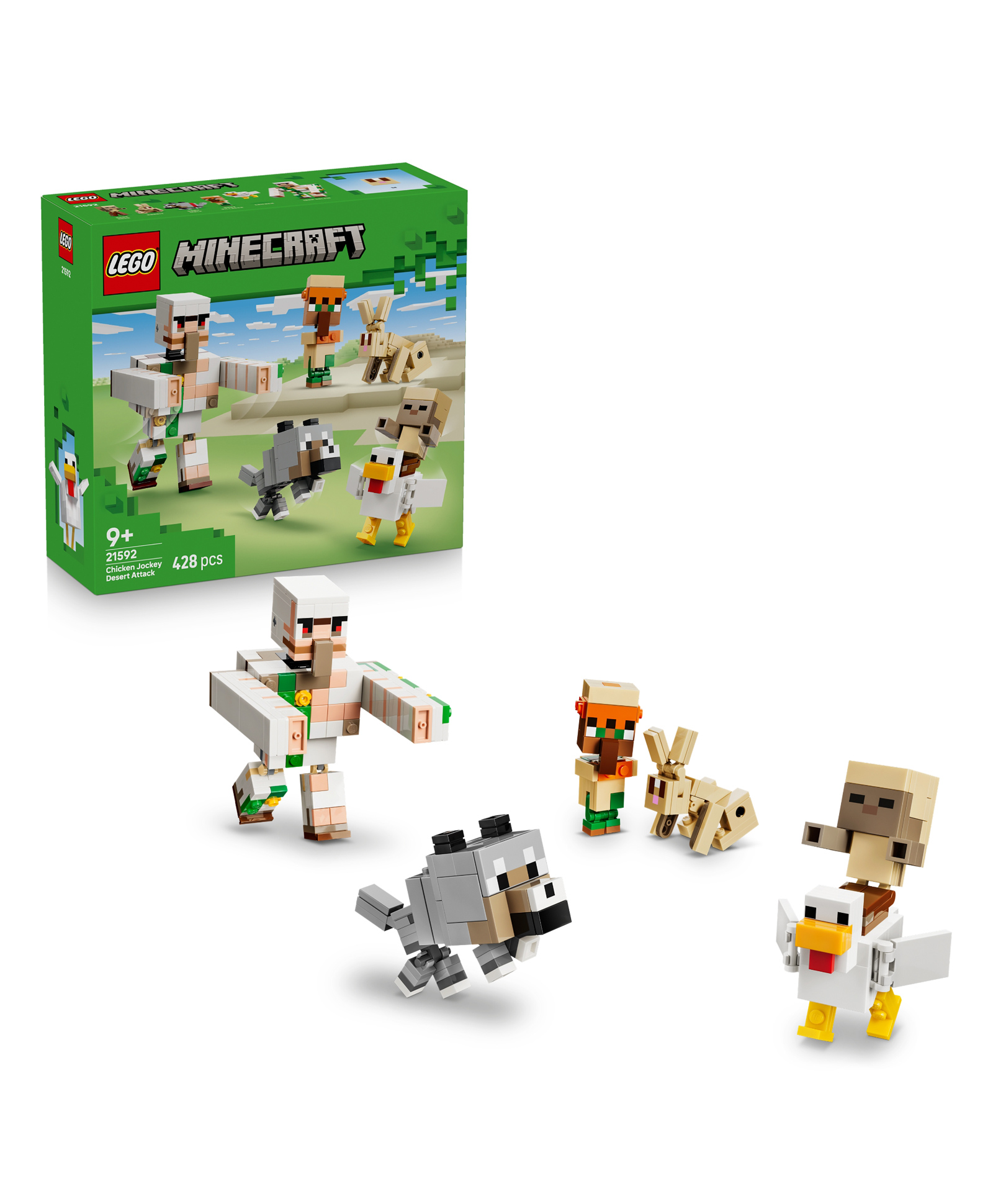 LEGO Minecraft Chicken Jockey Desert Attack Toy 428 pieces-21592-picture-16