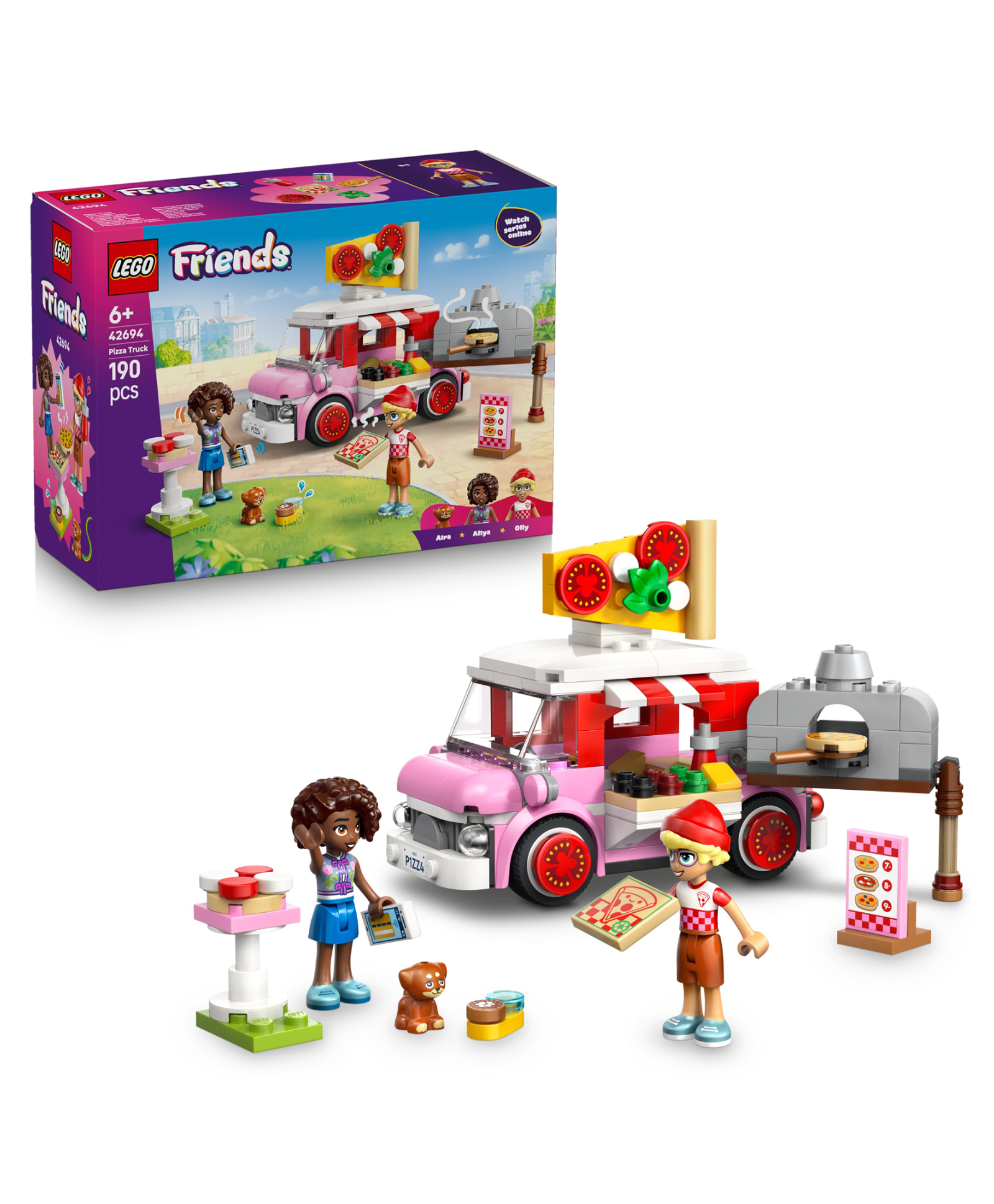 LEGO Friends Pizza Truck Building Toy Playset 190 pieces-42694-image-33
