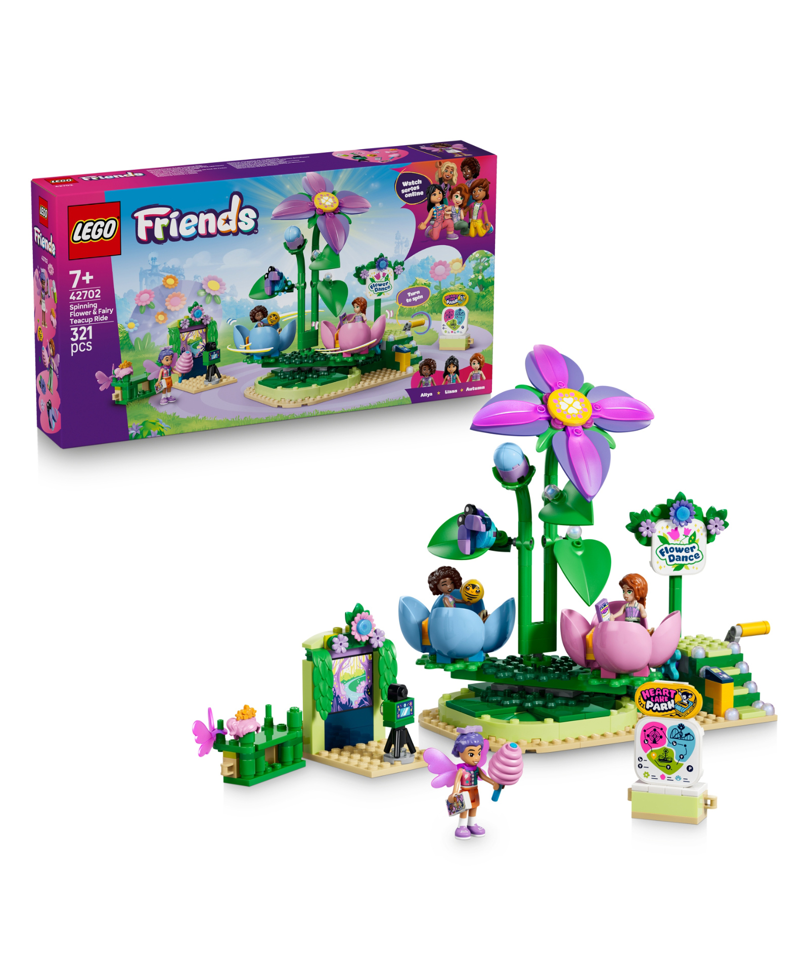 LEGO Friends Spinning Flower & Fairy Teacup Ride Toy 321 pieces-42702-image-15