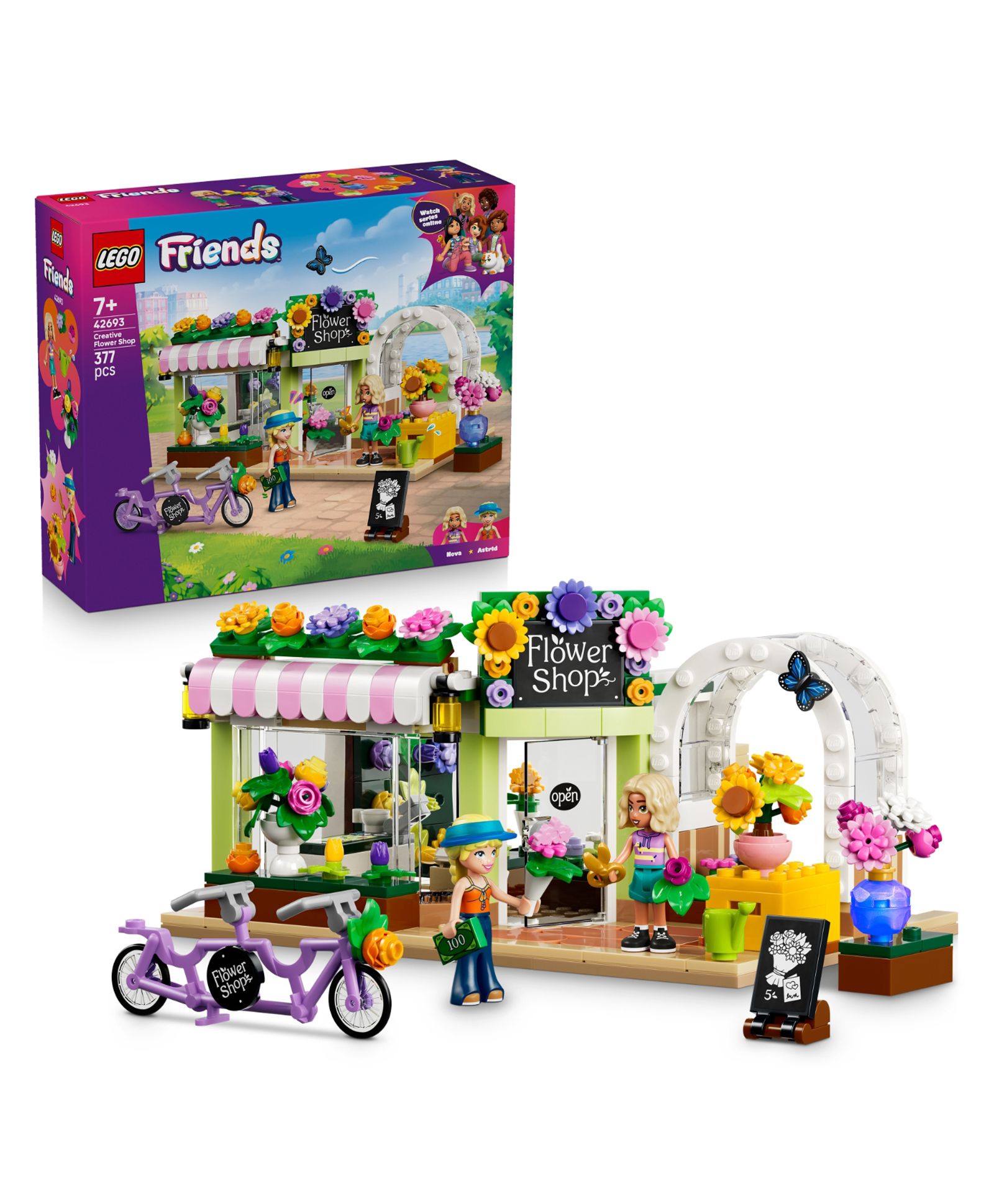 LEGO Friends Creative Flower Shop Building Toy 377 pieces-42693-picture-19