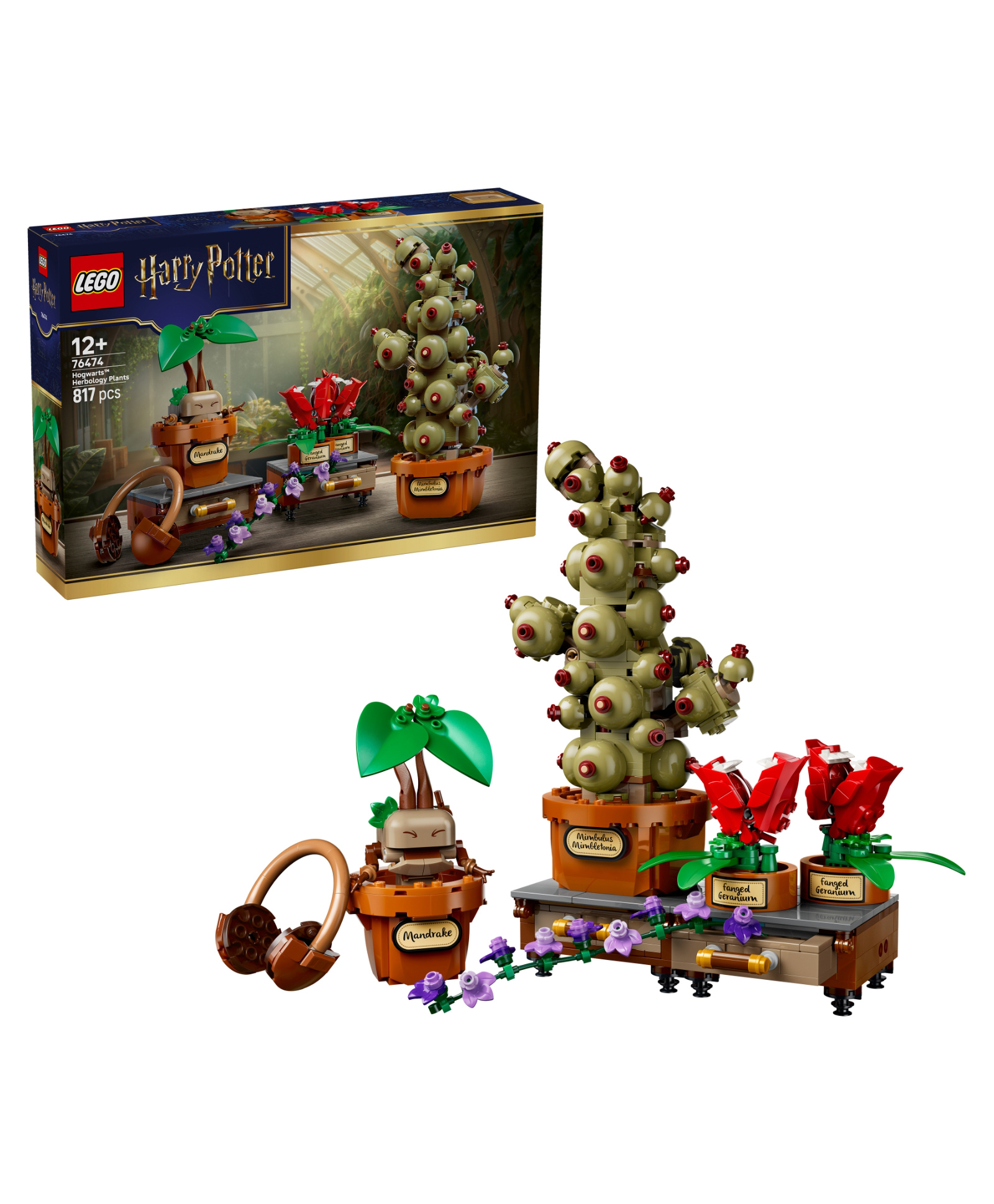 LEGO Harry Potter Hogwarts Herbology Plants Set 817 pieces-76474-image-30