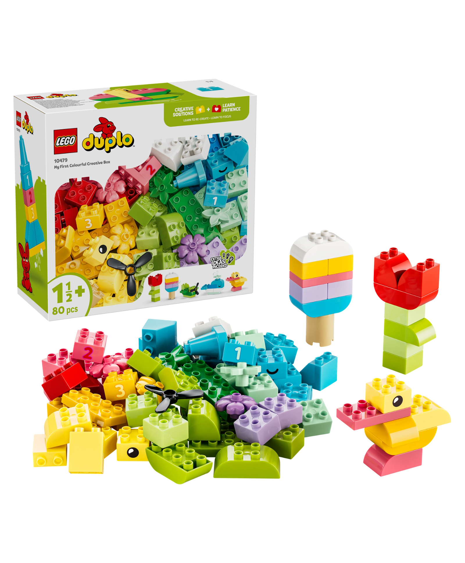 LEGO DUPLO Classic Colorful Creative Box Focus Toy 80 pieces-10479-image-21