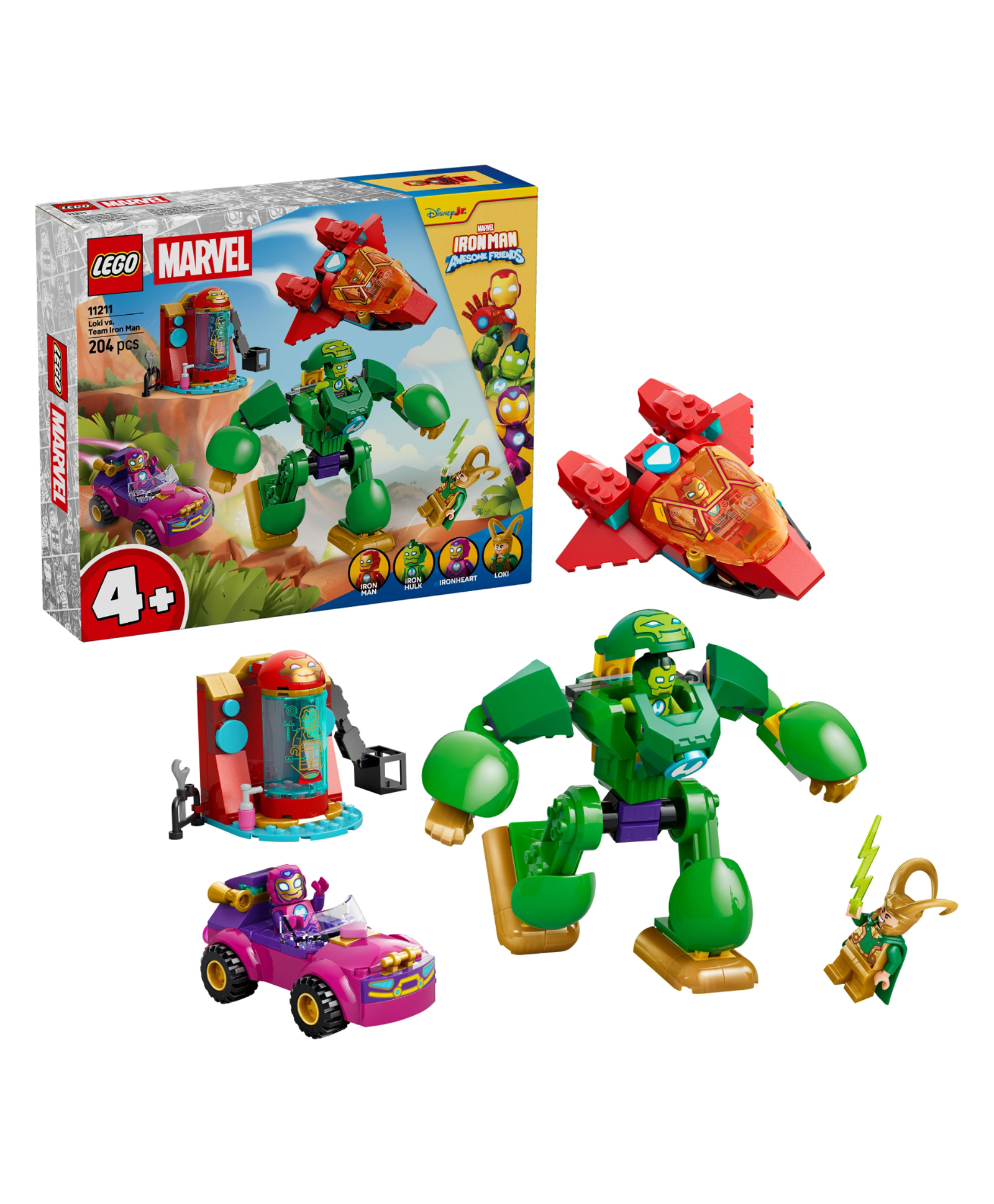 LEGO Marvel Iron Man and His Awesome Friends Loki vs. Team Iron Man 204 pieces-11211-picture-23