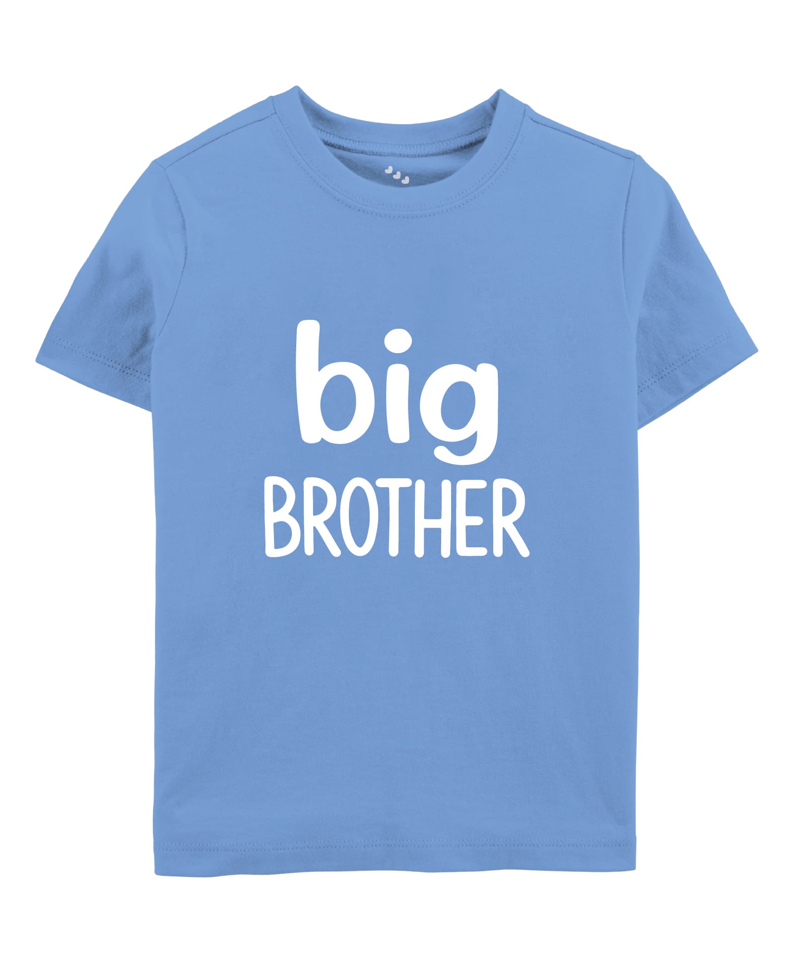 Zeezeezoo 100% Cotton Knit Raksha Bandhan Theme Half Sleeves Big Brother Text Printed Tee - Blue-picture-13