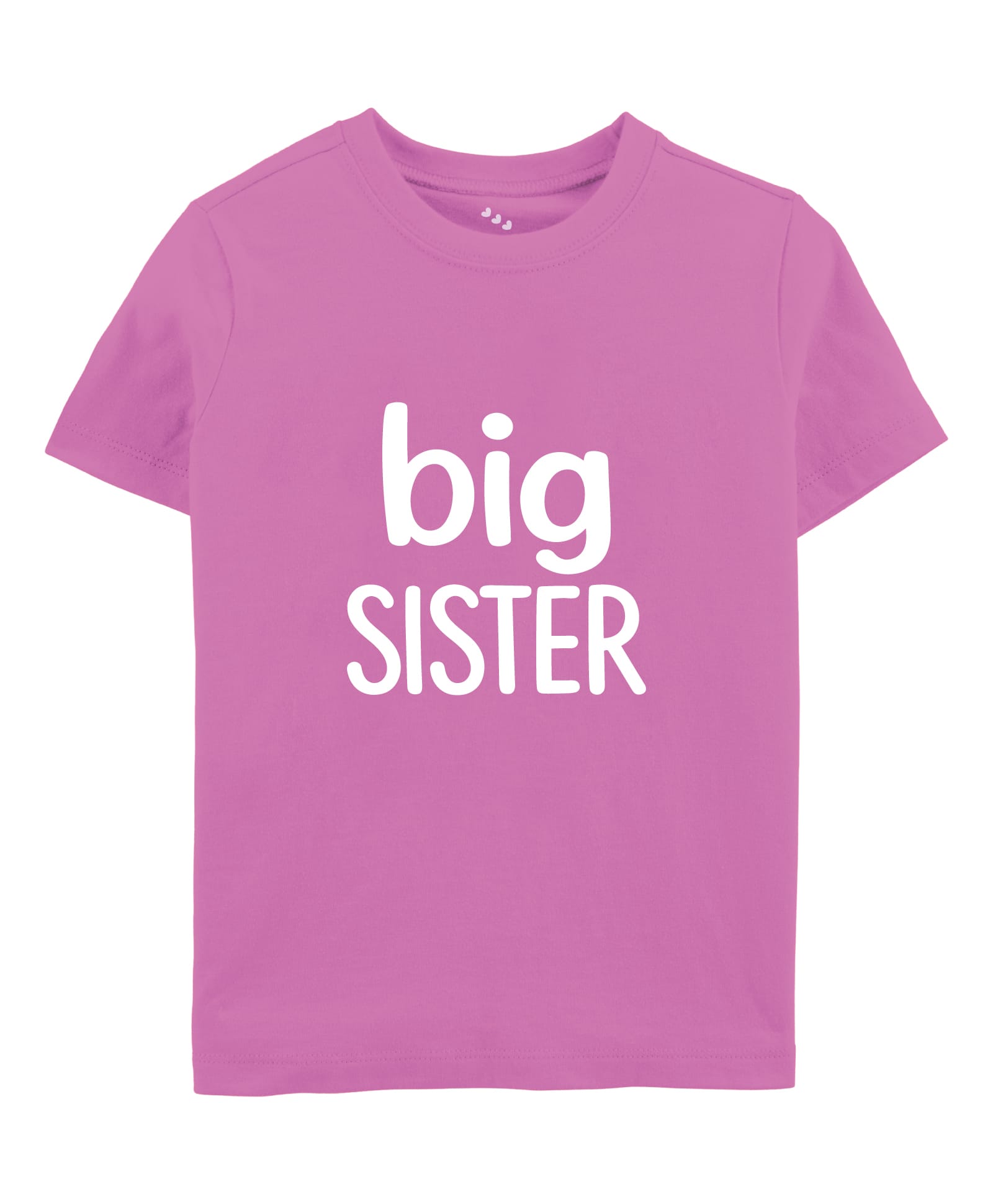 Zeezeezoo 100% Cotton Knit Raksha Bandhan Theme Half Sleeves Big Sister Text Printed Tee - Pink-picture-34