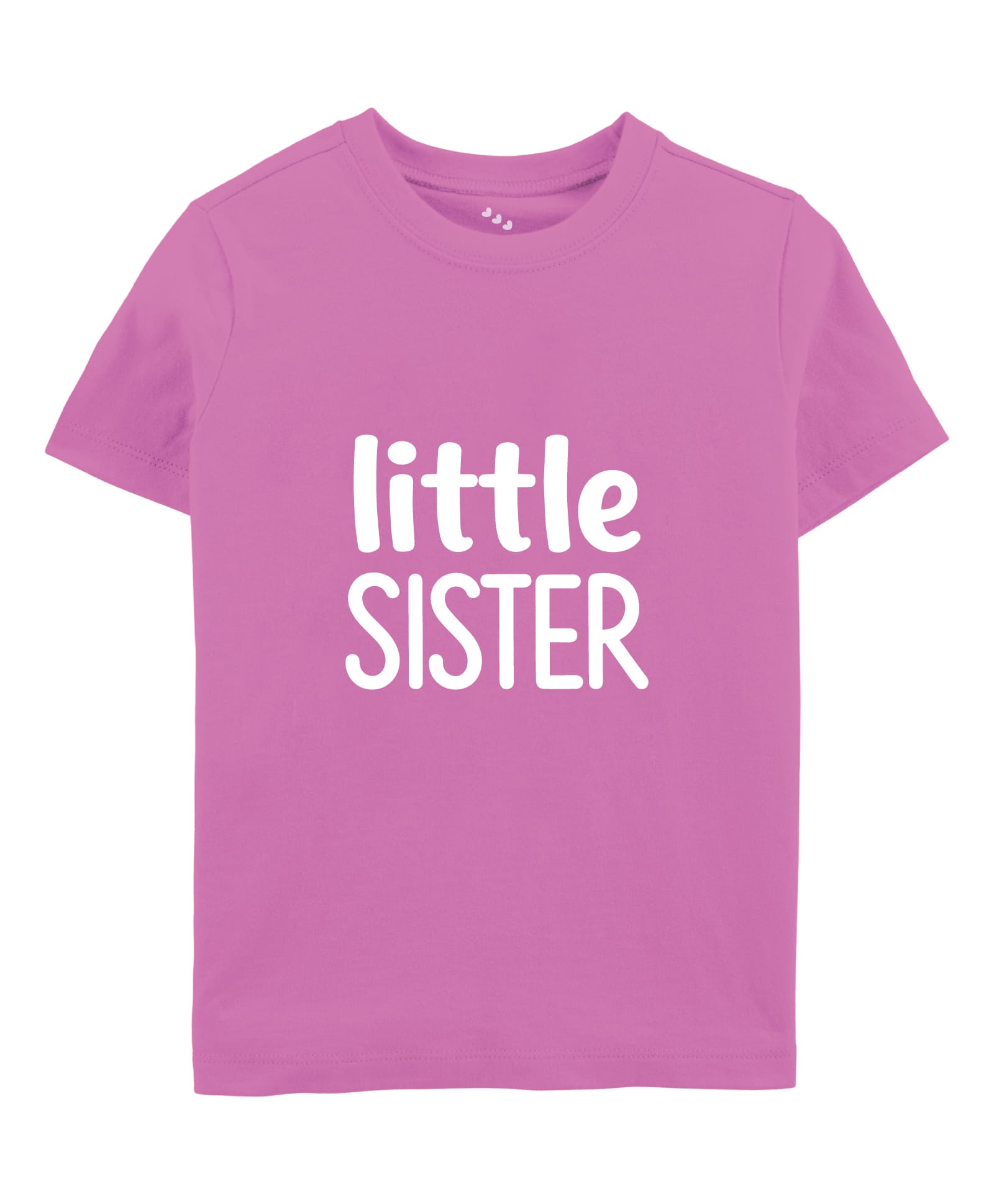 Zeezeezoo 100% Cotton Knit Rakshabandhan Theme Half Sleeves Little Sister Text Printed Tee - Pink-picture-39