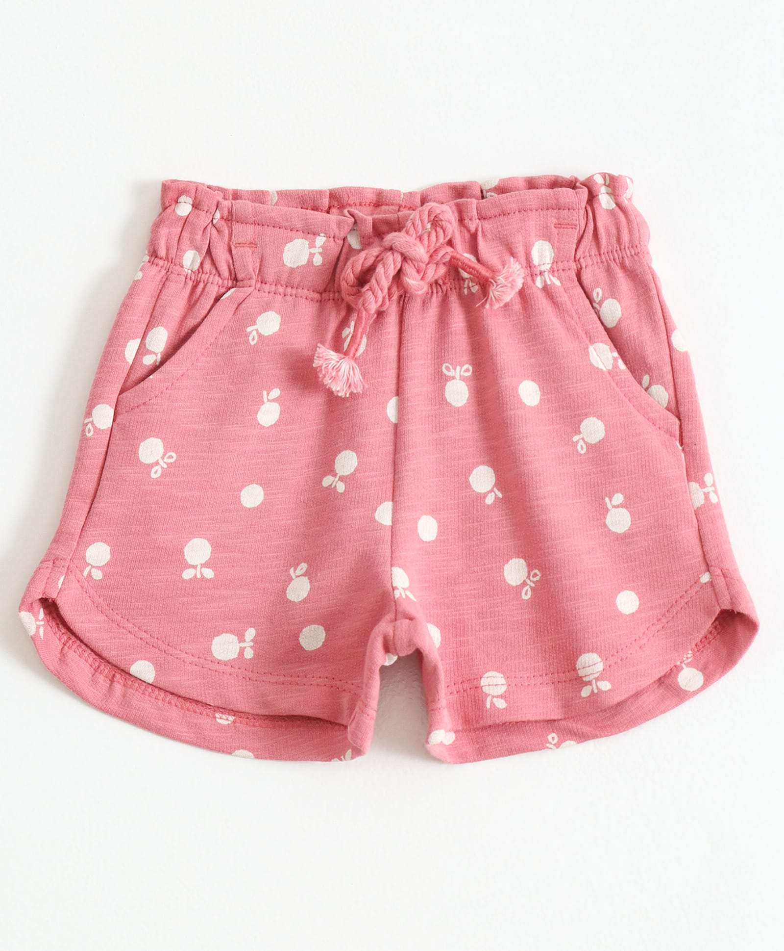 JusCubs Cotton Knit Fruit Printed Shorts - Pink-picture-23