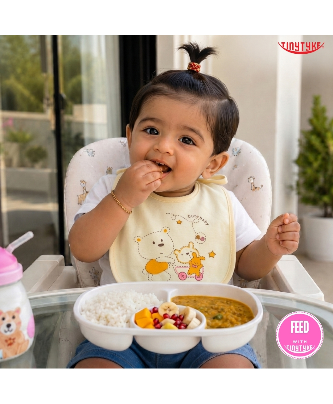 TinyTyke- Baby Bibs | Cute Bear Yellow-image-29