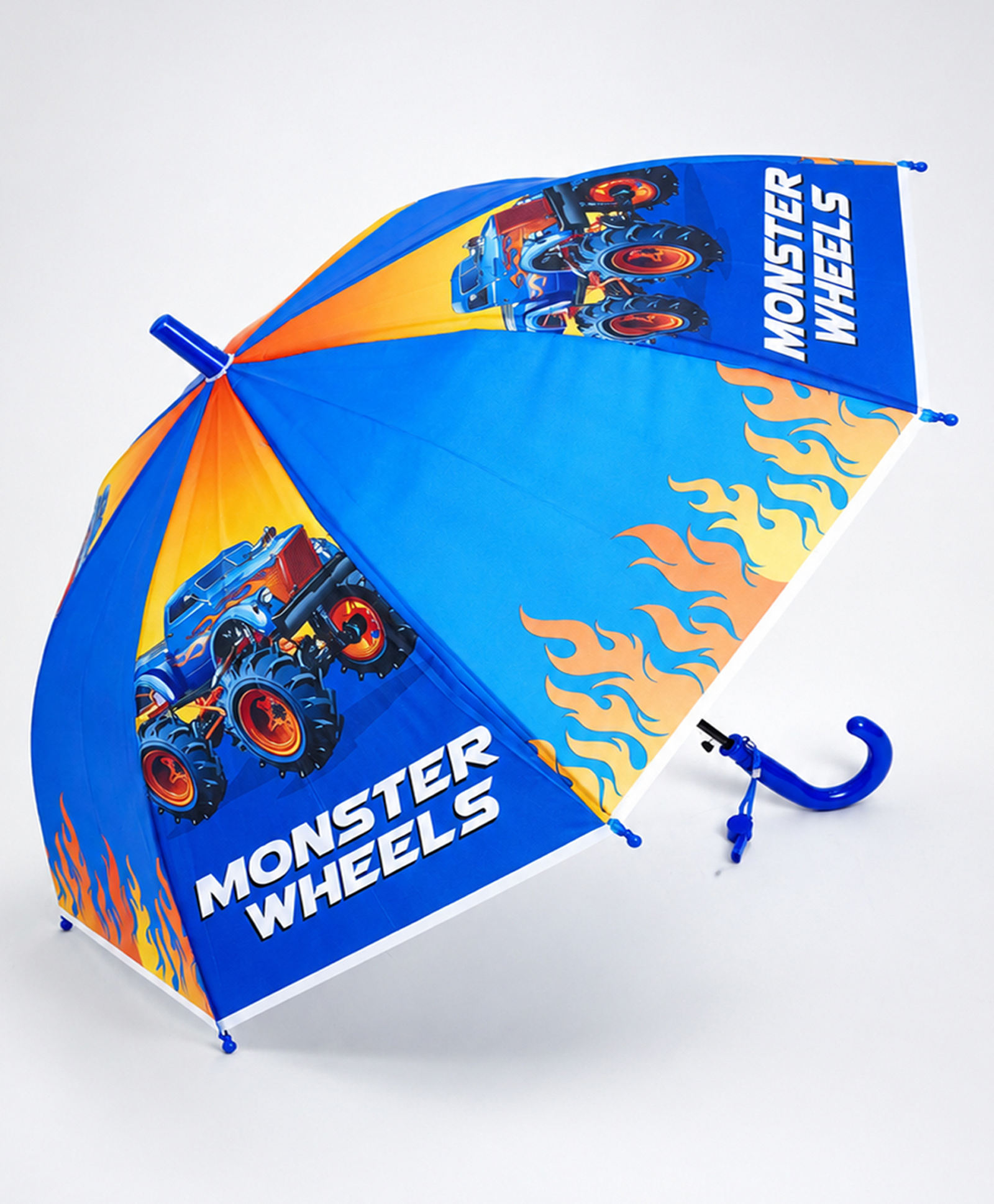 Little Surprise Box Monster Truck & Flames Designed Umbrella - Blue-picture-14