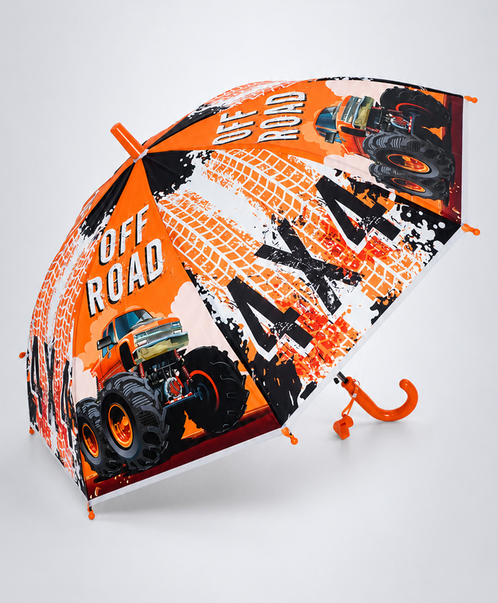 Little Surprise Box Monster Truck Designed Umbrella - Orange-picture-17
